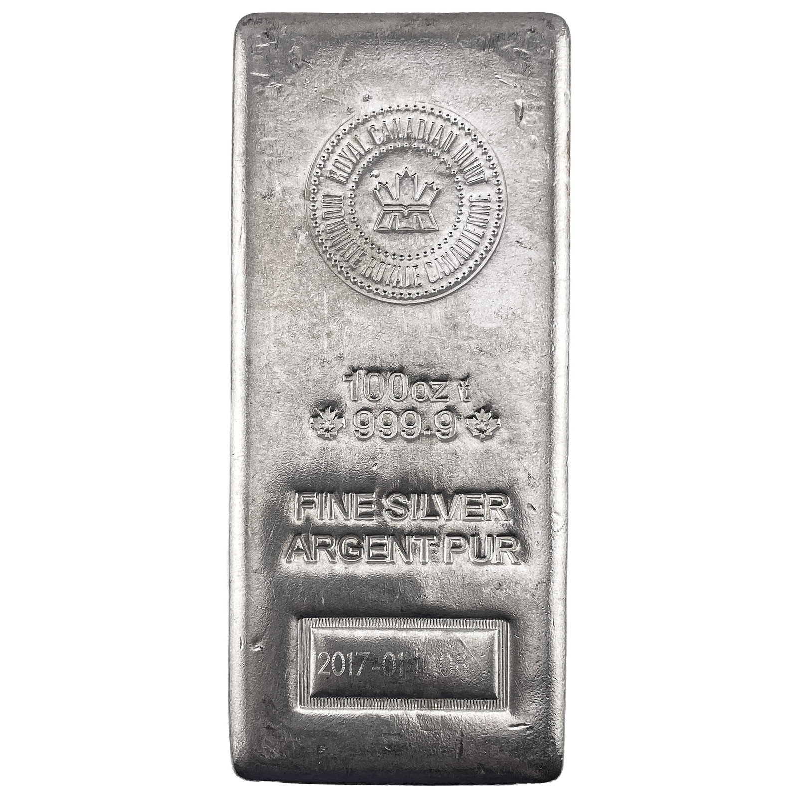 100oz Silver Bar Royal Canadian Mint (1 of 2)
