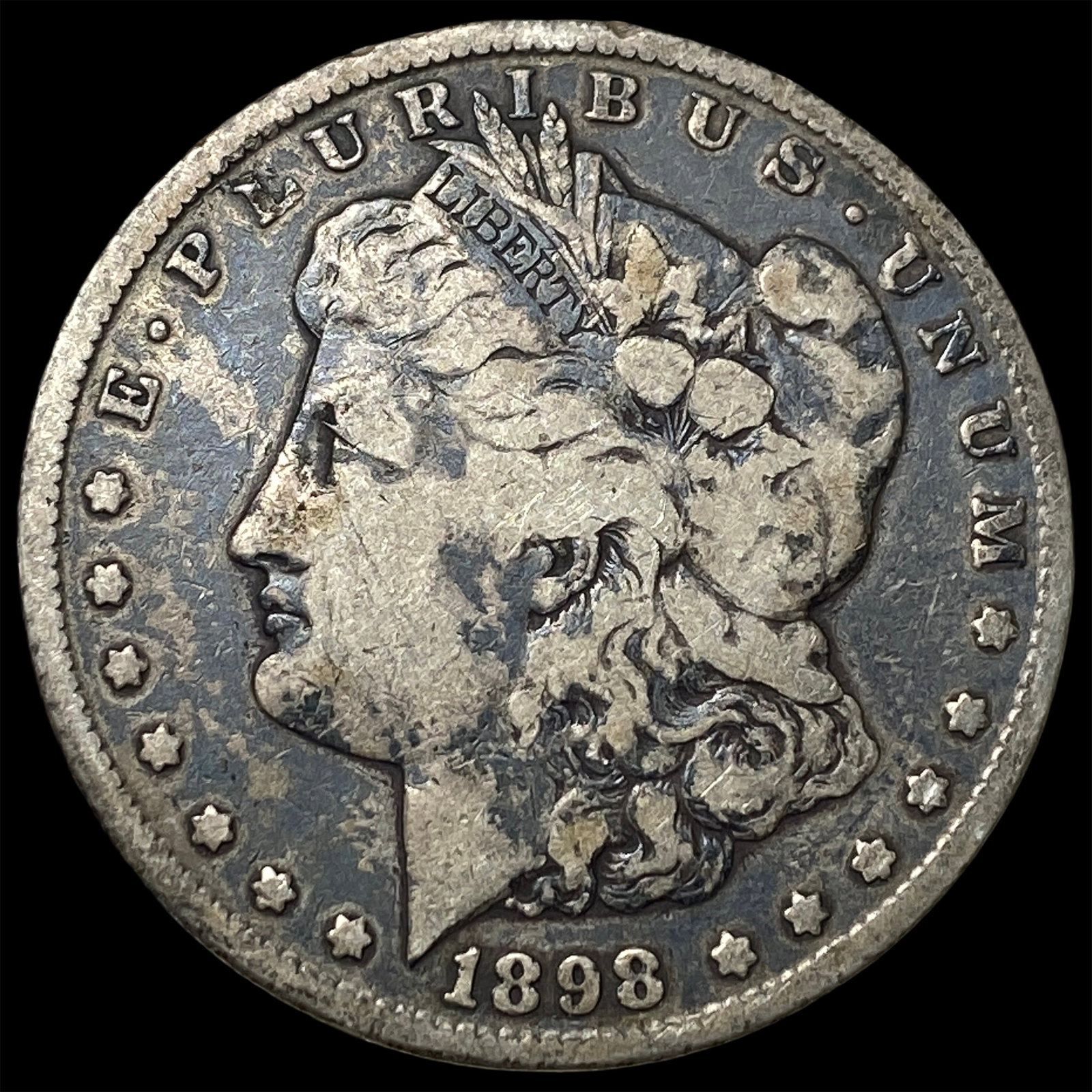 1898-S Silver Morgan Dollar NICELY CIRCULATED: 1898-S Silver Morgan Dollar NICELY CIRCULATED