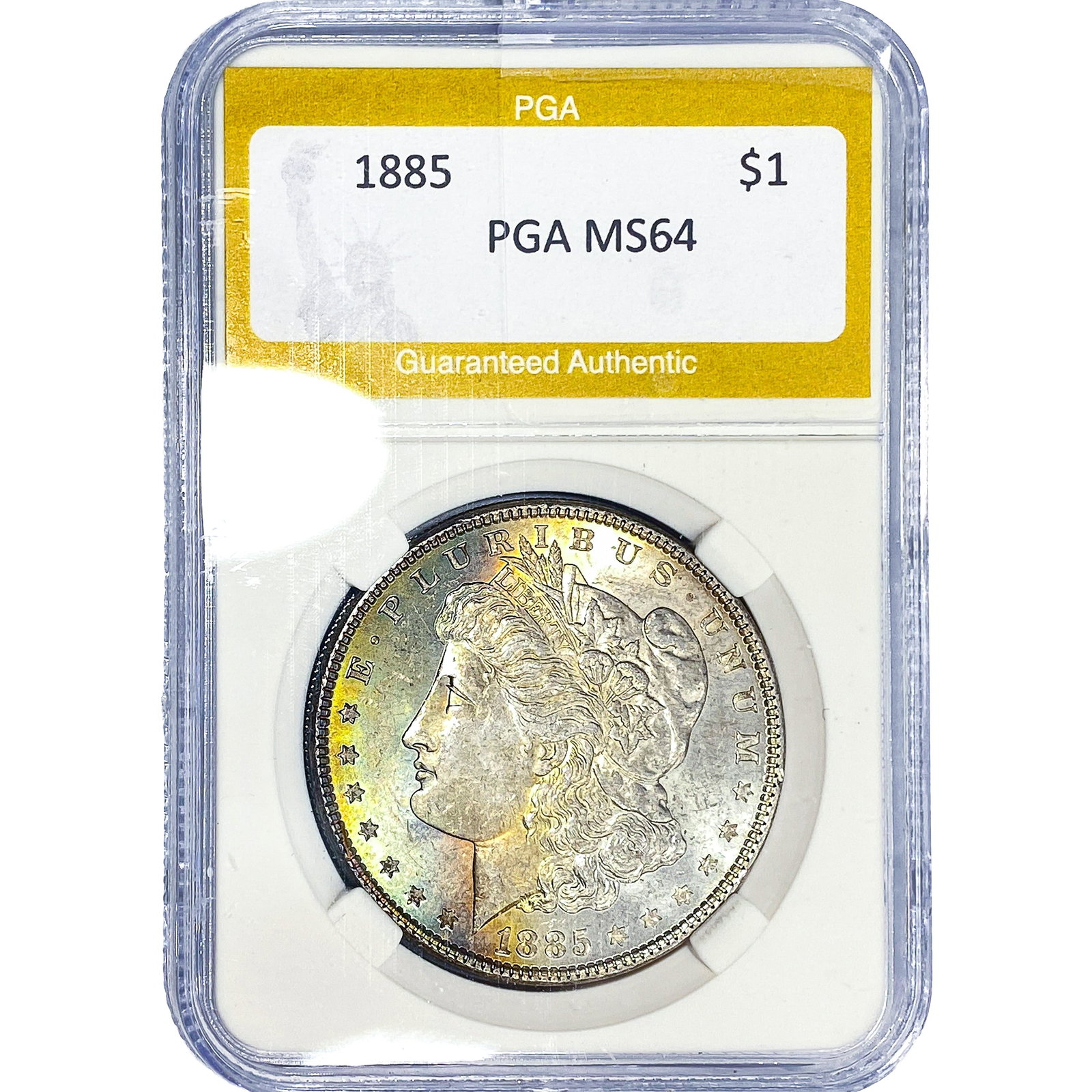 1885 Morgan Silver Dollar PGA MS64: 1885 Morgan Silver Dollar PGA MS64