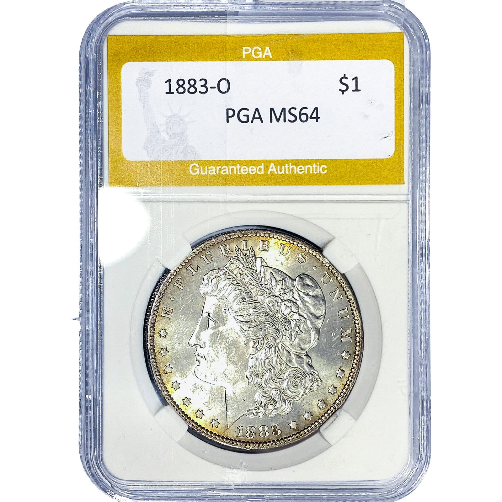 1883-O Morgan Silver Dollar PGA MS64: 1883-O Morgan Silver Dollar PGA MS64