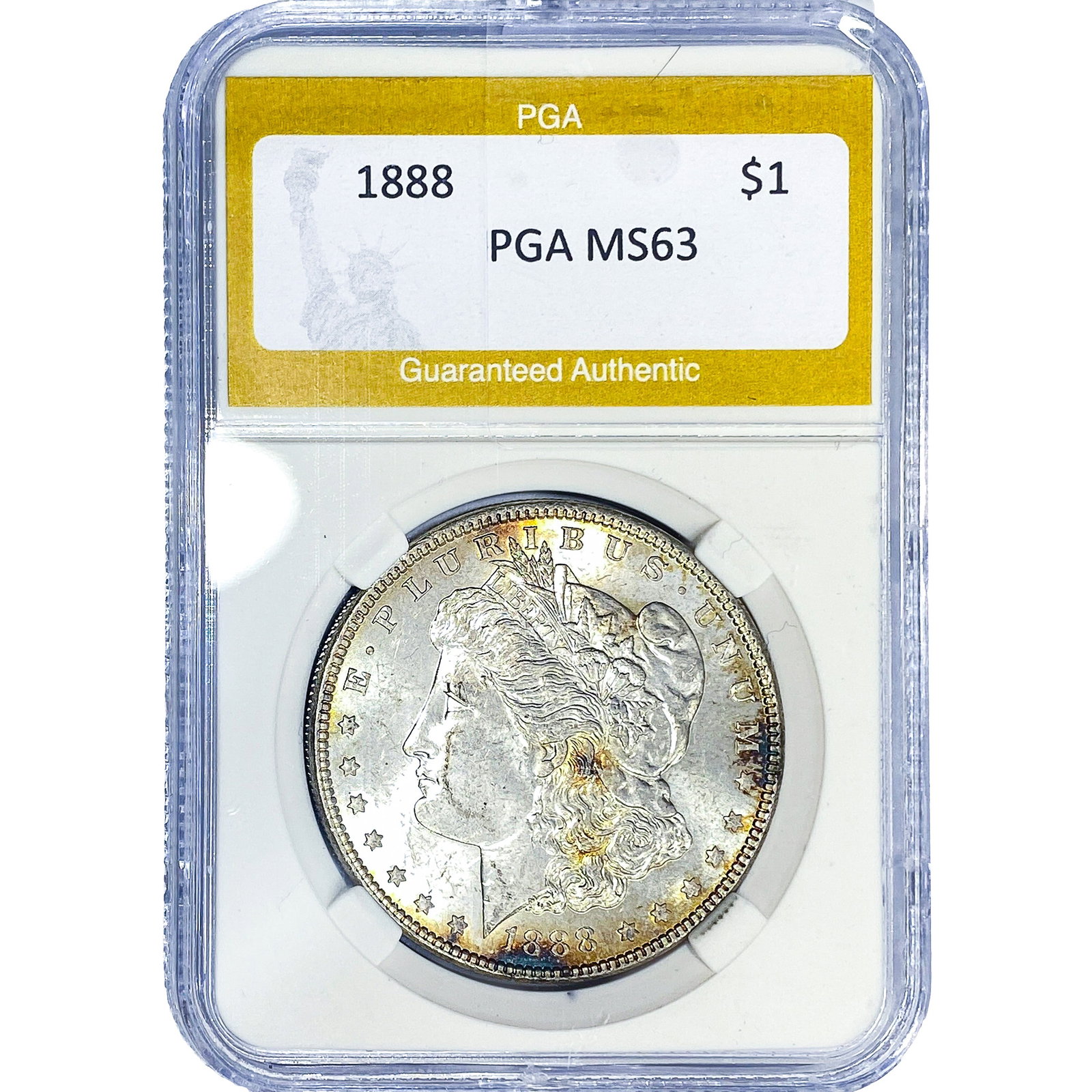 1888 Morgan Silver Dollar PGA MS63: 1888 Morgan Silver Dollar PGA MS63
