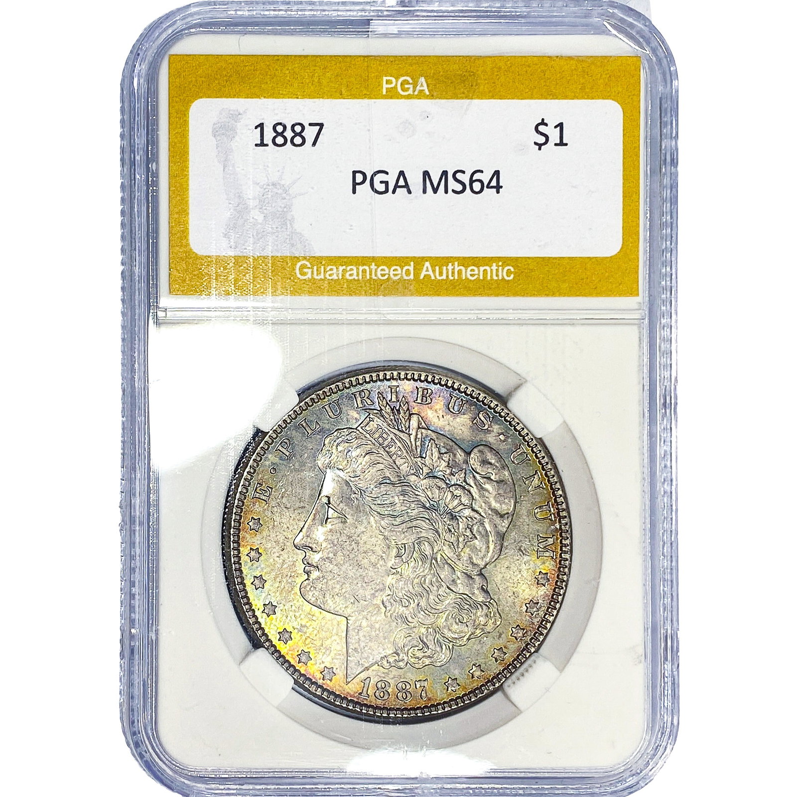 1887 Morgan Silver Dollar PGA MS64: 1887 Morgan Silver Dollar PGA MS64