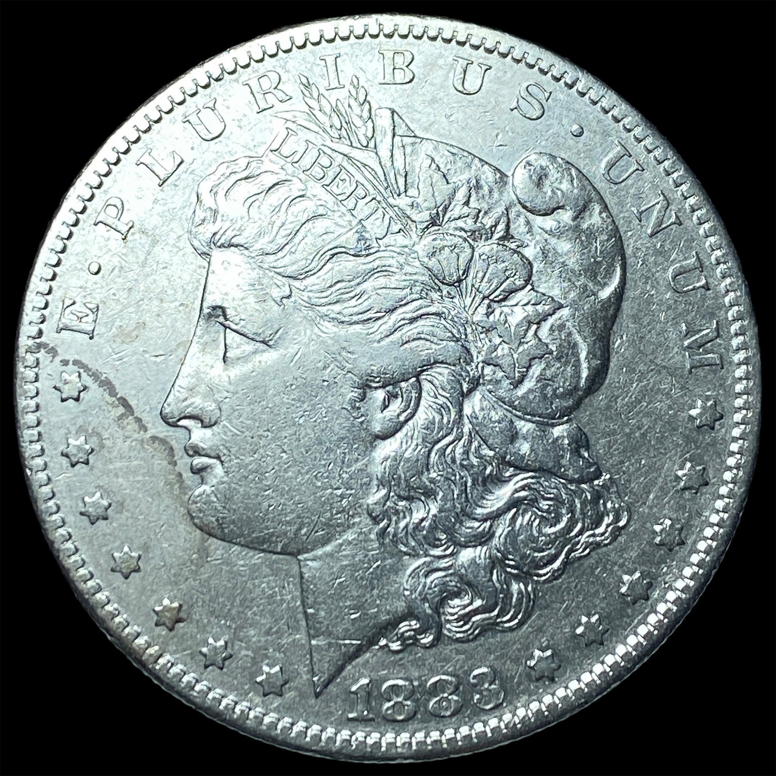 1883-S Morgan Silver Dollar NEARLY UNCIRCULATED: 1883-S Morgan Silver Dollar NEARLY UNCIRCULATED