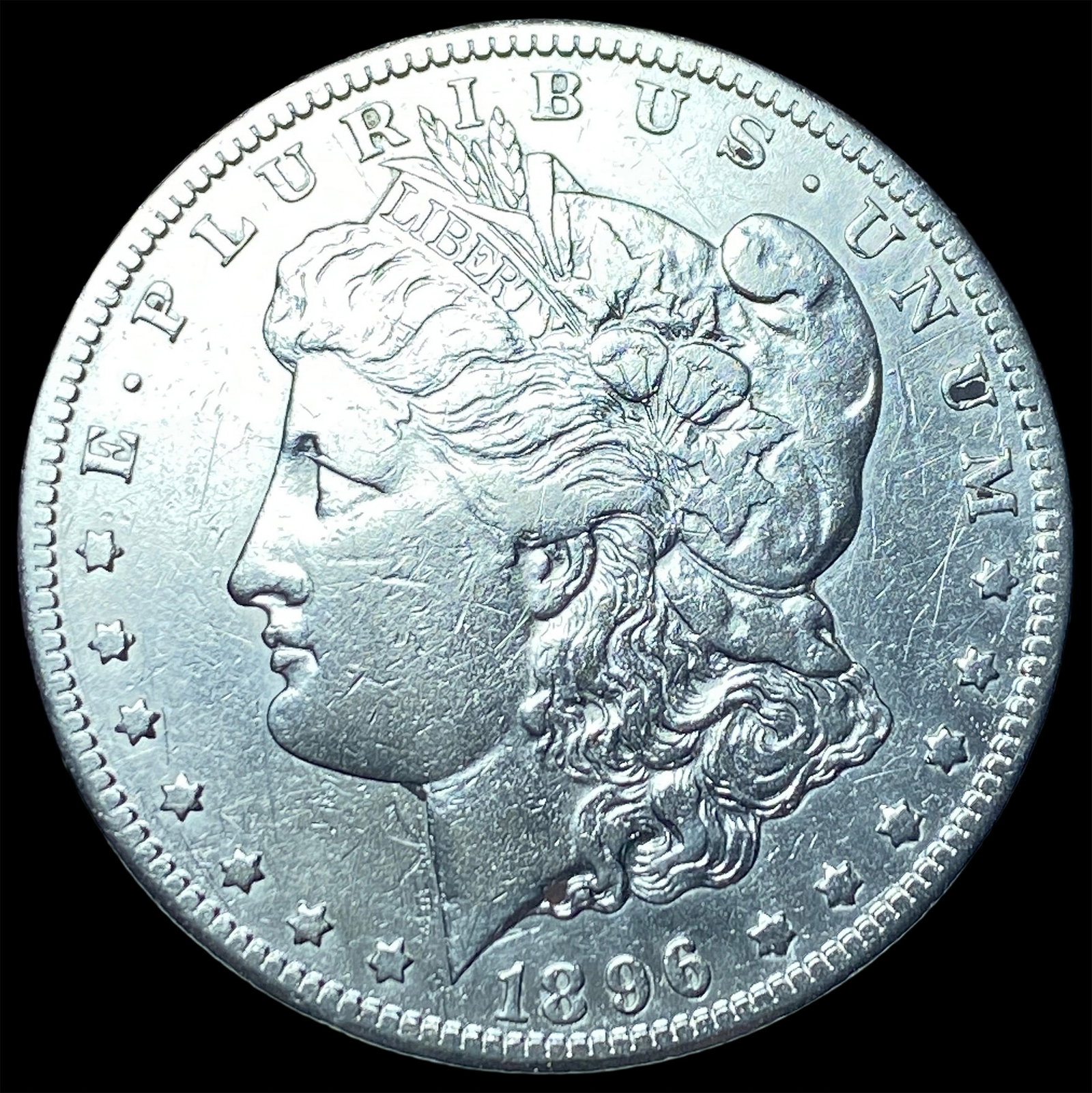 1896-S Silver Morgan Dollar NEARLY UNCIRCULATED: 1896-S Silver Morgan Dollar NEARLY UNCIRCULATED