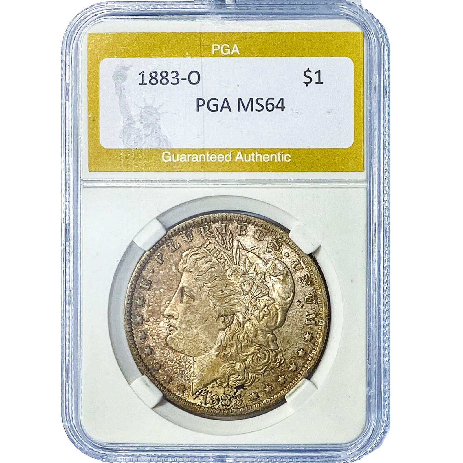 1883-O Morgan Silver Dollar PGA MS64: 1883-O Morgan Silver Dollar PGA MS64
