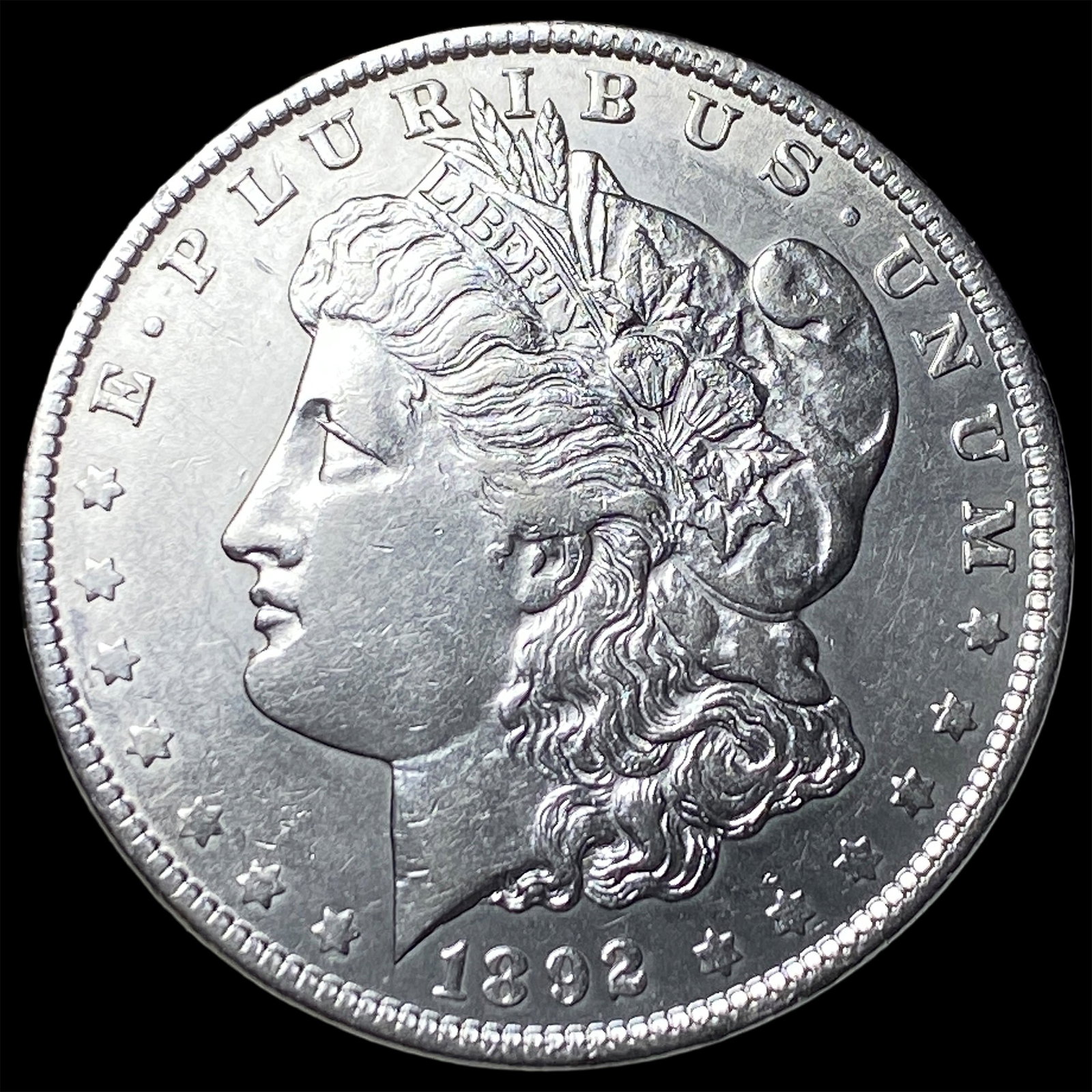 1892 Silver Morgan Dollar CLOSELY UNCIRCULATED: 1892 Silver Morgan Dollar CLOSELY UNCIRCULATED