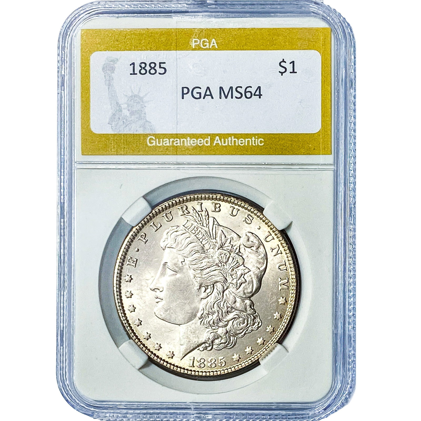 1885 Morgan Silver Dollar PGA MS64: 1885 Morgan Silver Dollar PGA MS64