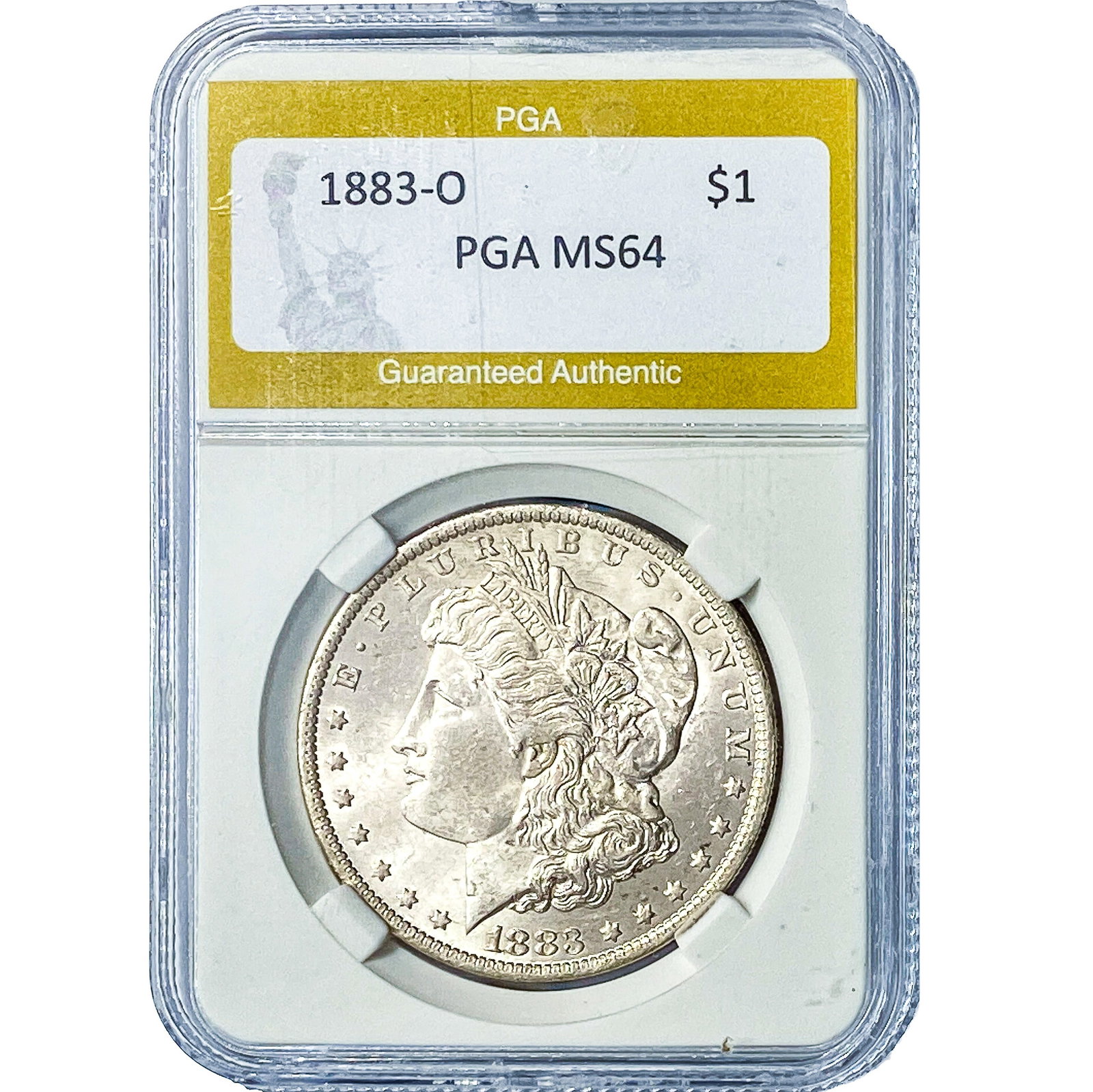 1883-O Morgan Silver Dollar PGA MS64: 1883-O Morgan Silver Dollar PGA MS64