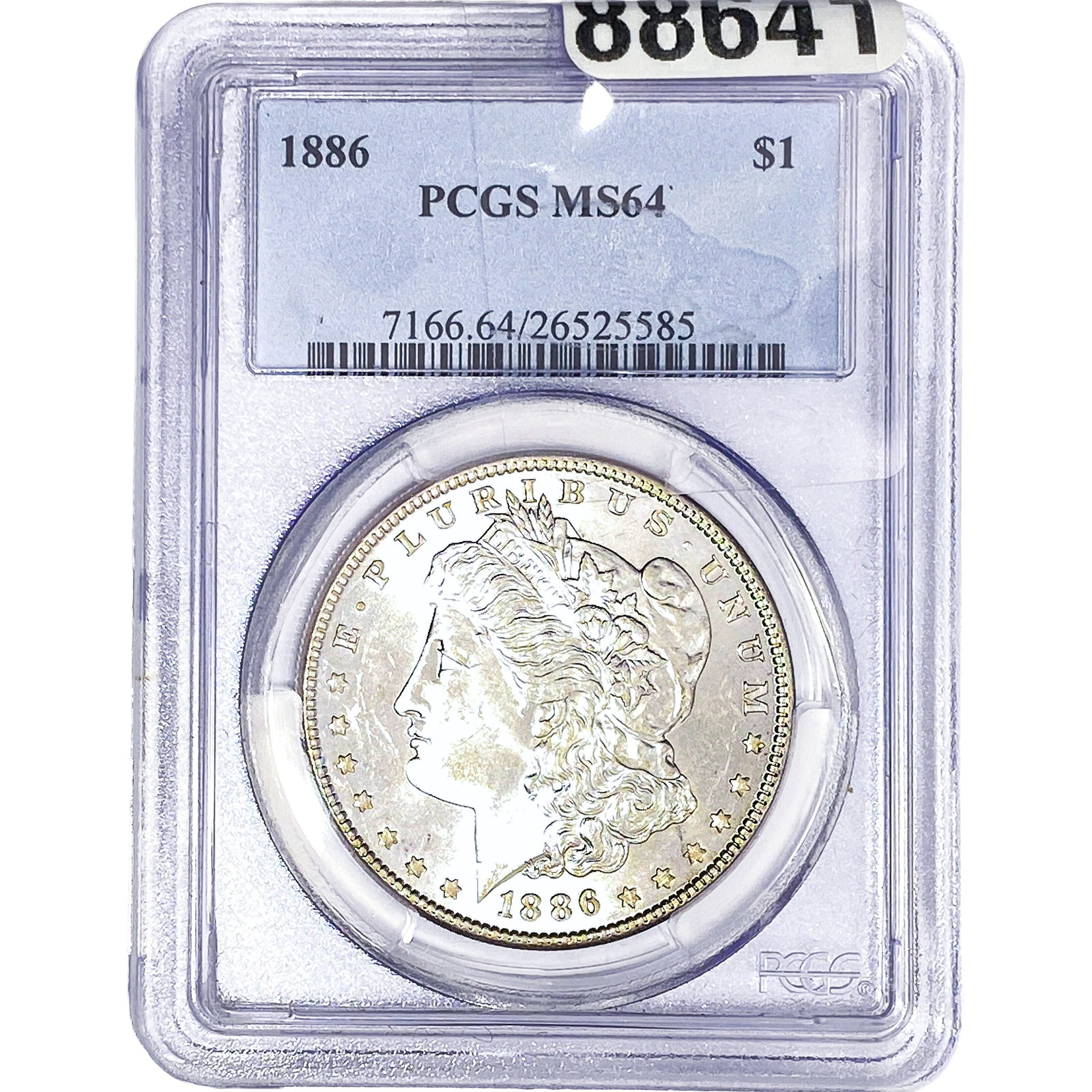 1886 Morgan Silver Dollar PCGS MS64 (1 of 2)