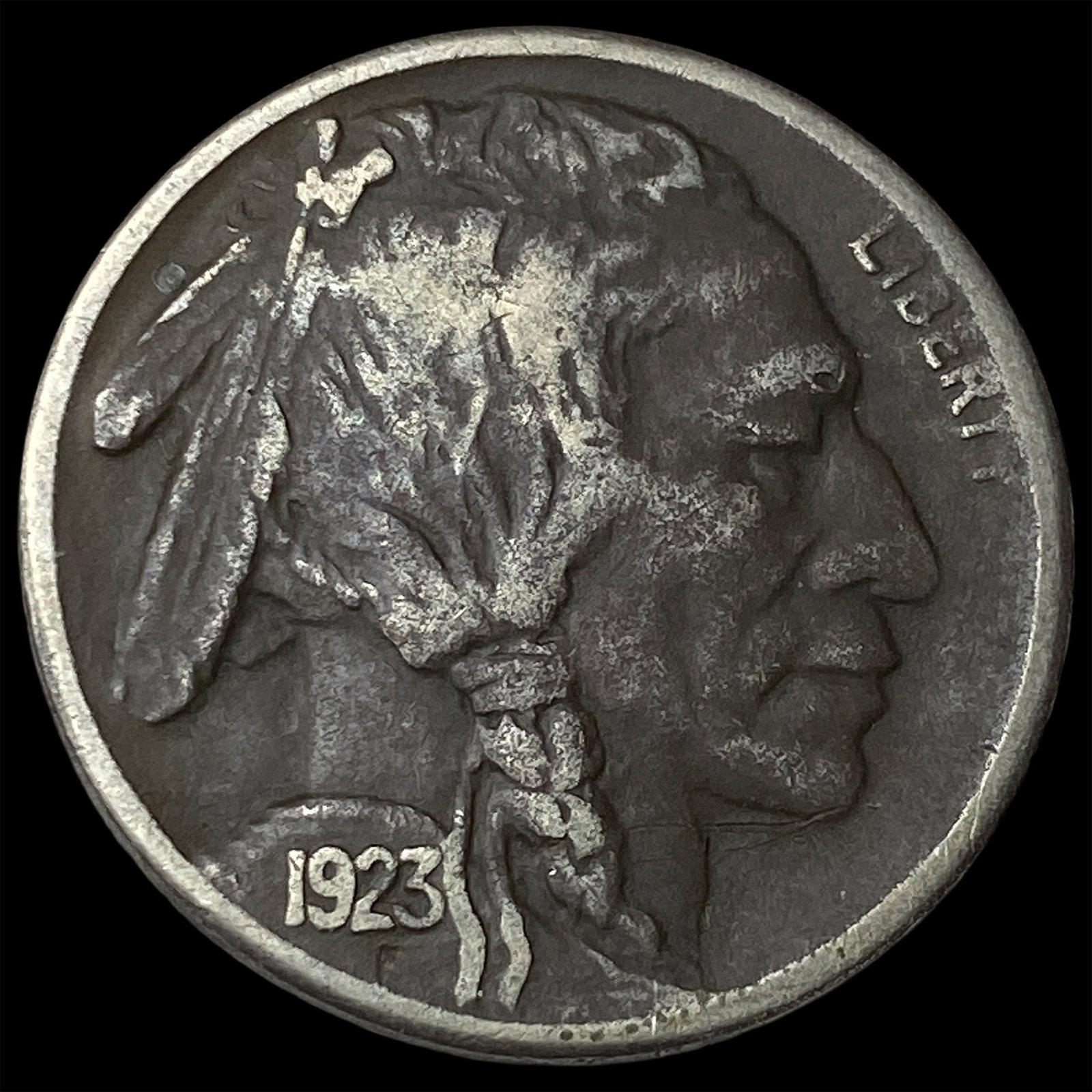 1923-S Buffalo Nickel NEARLY UNCIRCULATED (1 of 2)