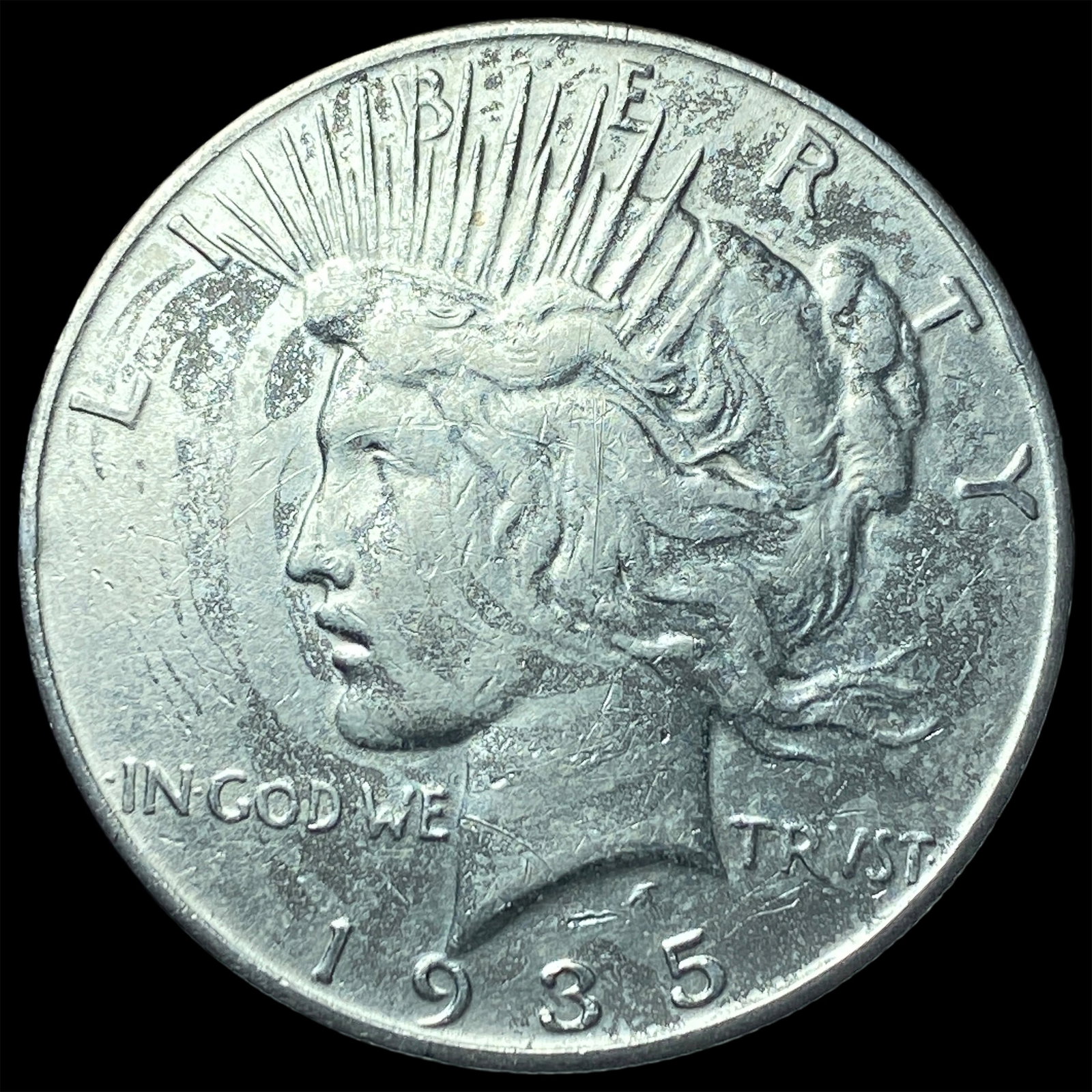 1935 Silver Peace Dollar LIGHTLY CIRCULATED: 1935 Silver Peace Dollar LIGHTLY CIRCULATED