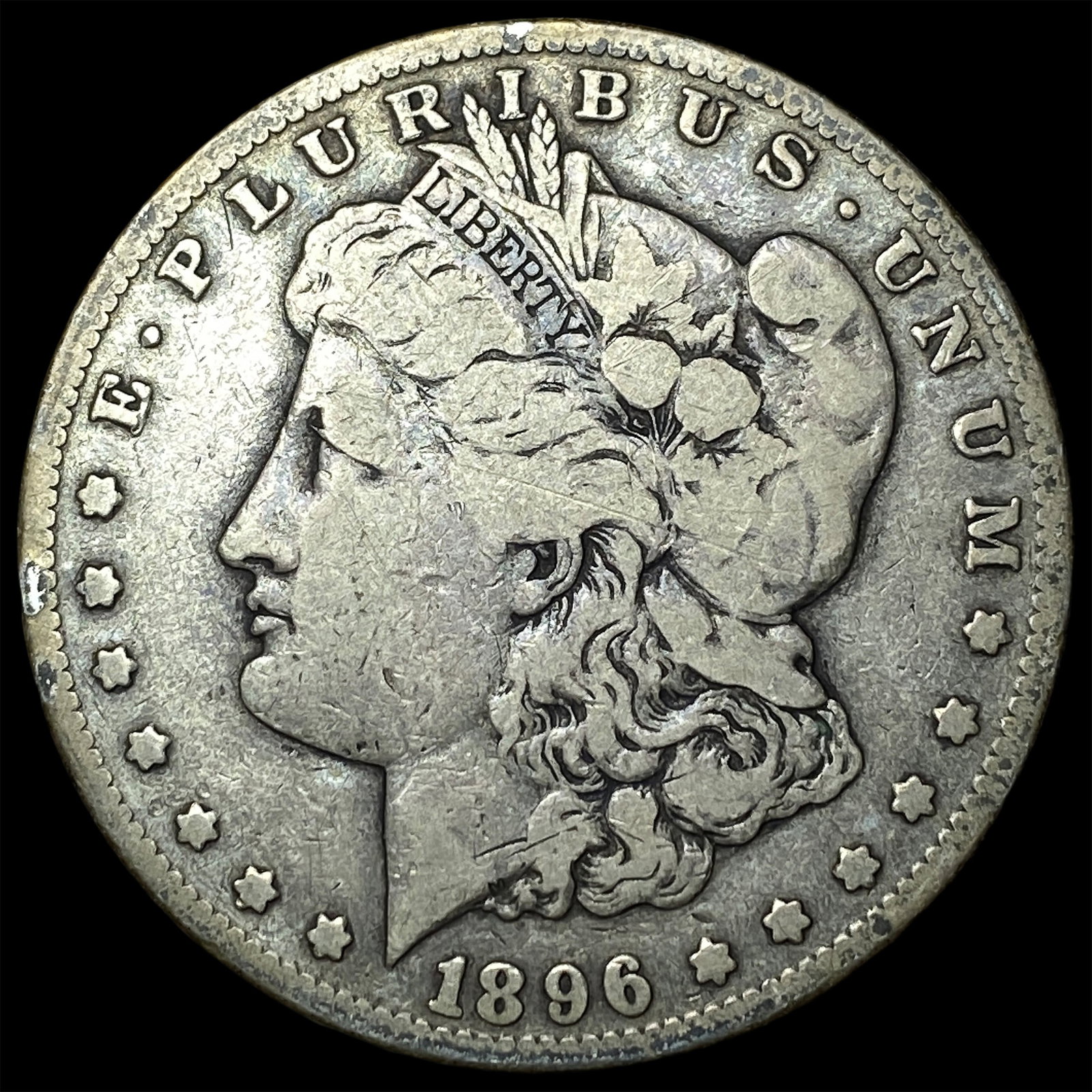 1896-S Silver Morgan Dollar NEARLY UNCIRCULATED: 1896-S Silver Morgan Dollar NEARLY UNCIRCULATED