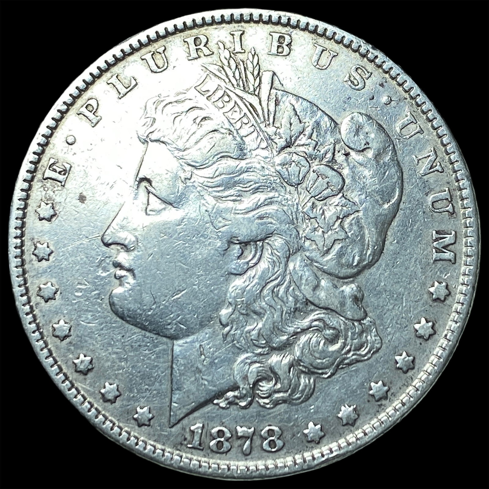 1878-S Silver Morgan Dollar LIGHTLY CIRCULATED: 1878-S Silver Morgan Dollar LIGHTLY CIRCULATED