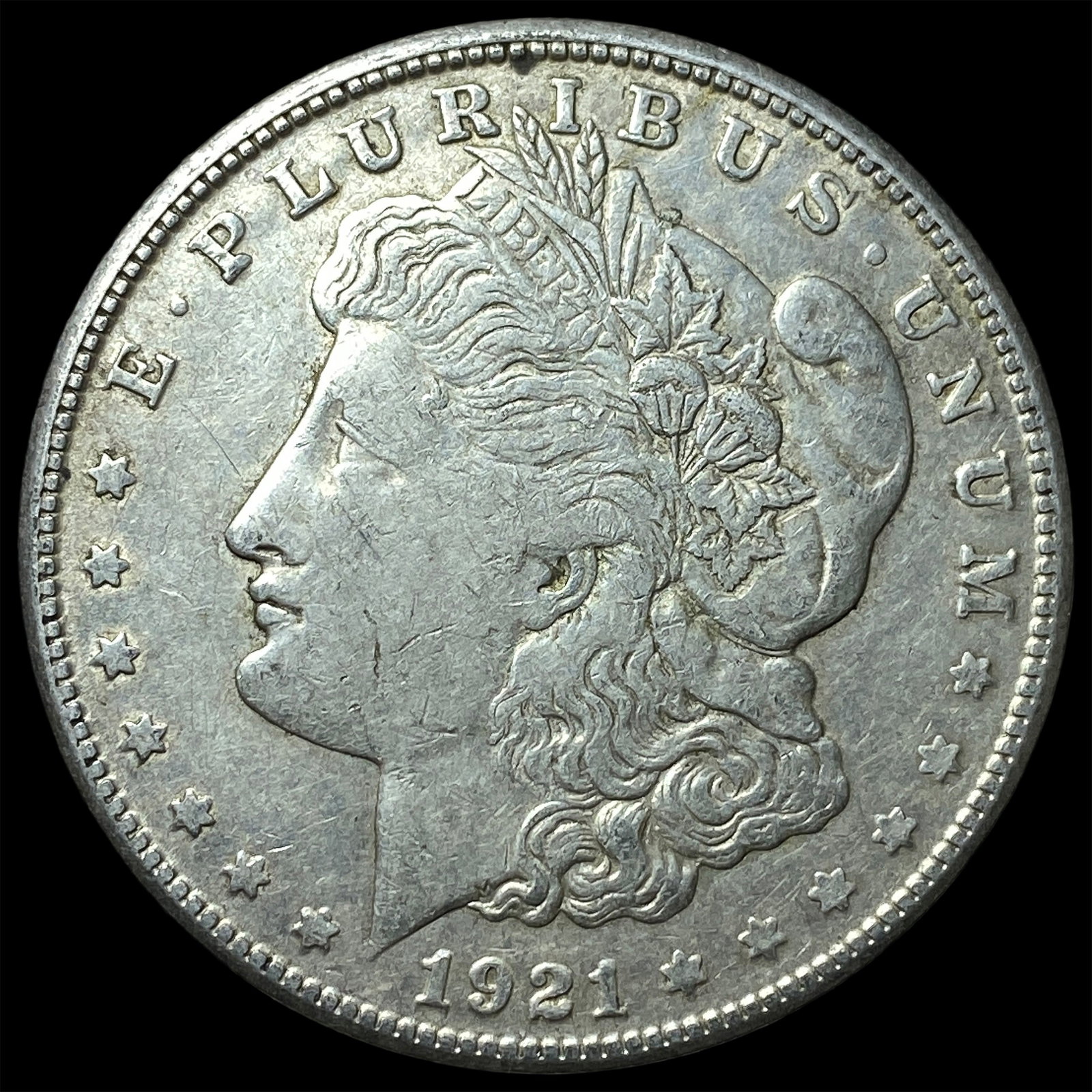 1921-S Silver Morgan Dollar NEARLY UNCIRCULATED: 1921-S Silver Morgan Dollar NEARLY UNCIRCULATED