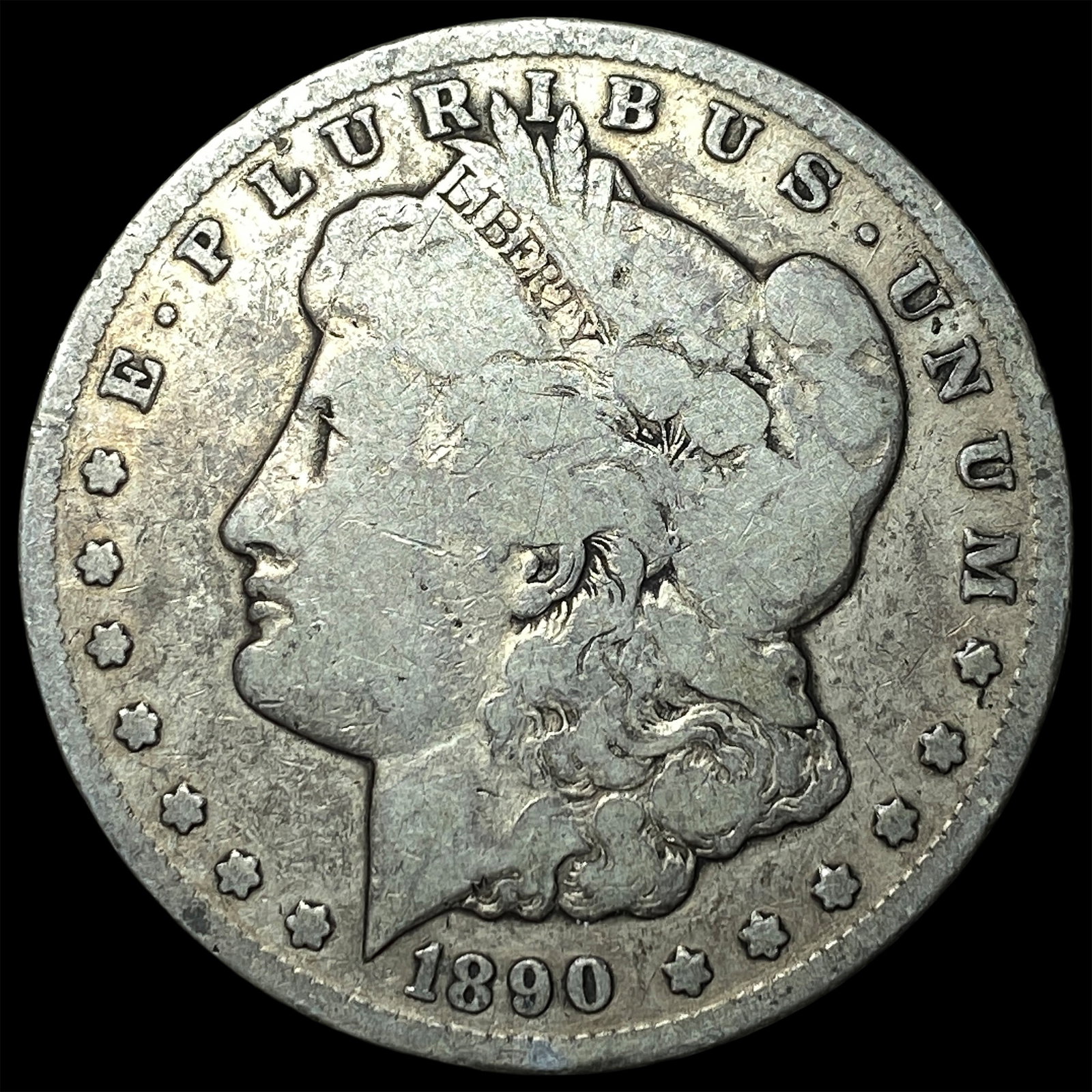 1890-CC Silver Morgan Dollar NICELY CIRCULATED: 1890-CC Silver Morgan Dollar NICELY CIRCULATED