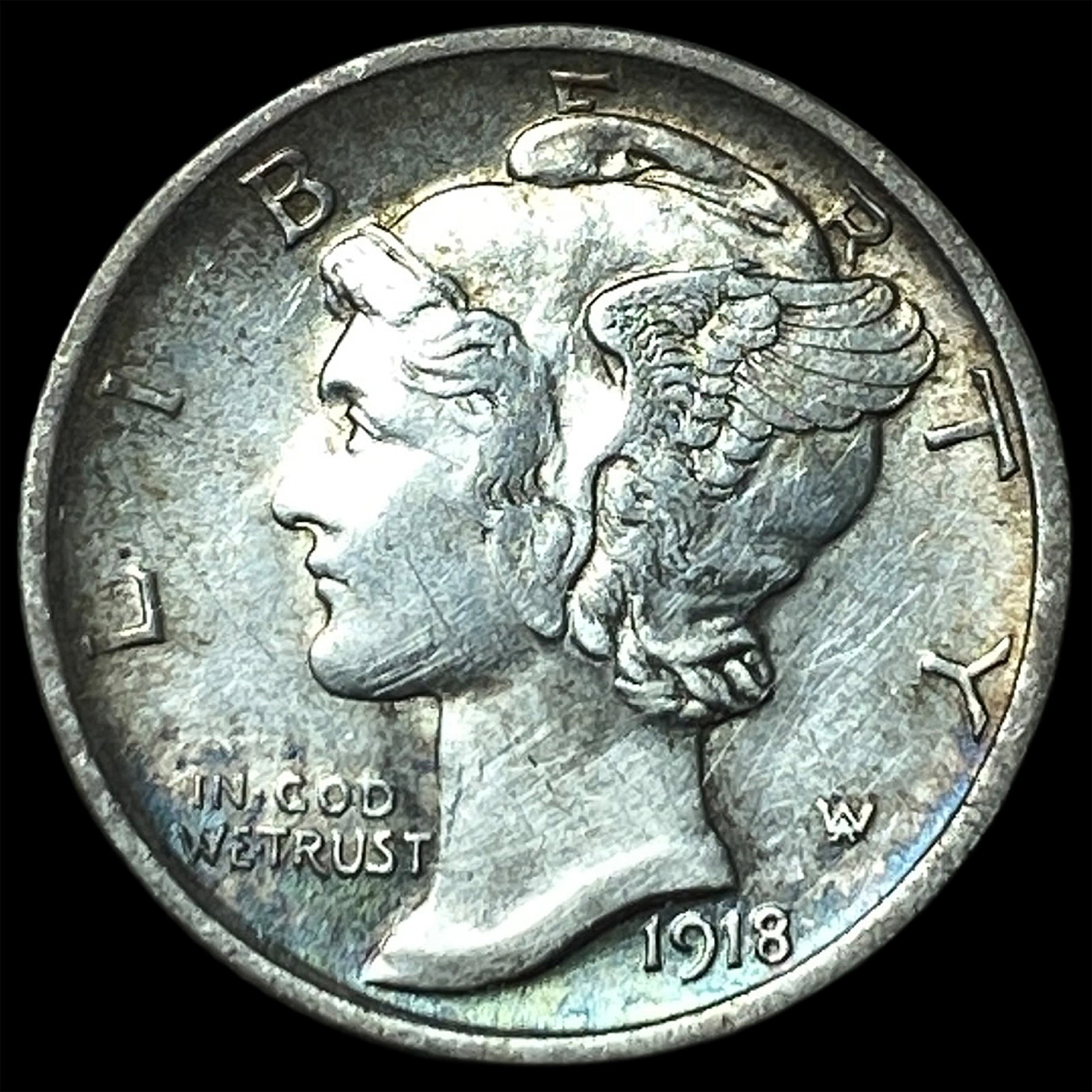 1918-D Silver Mercury Dime UNCIRCULATED: 1918-D Silver Mercury Dime UNCIRCULATED