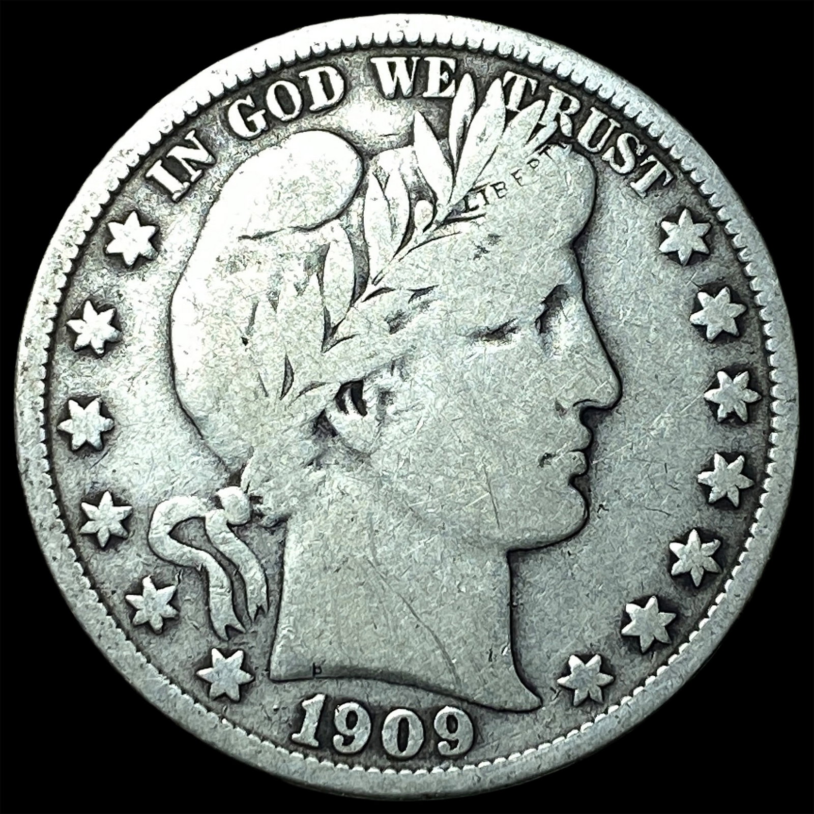 1909 Barber Half Dollar NEARLY UNCIRCULATED (1 of 2)