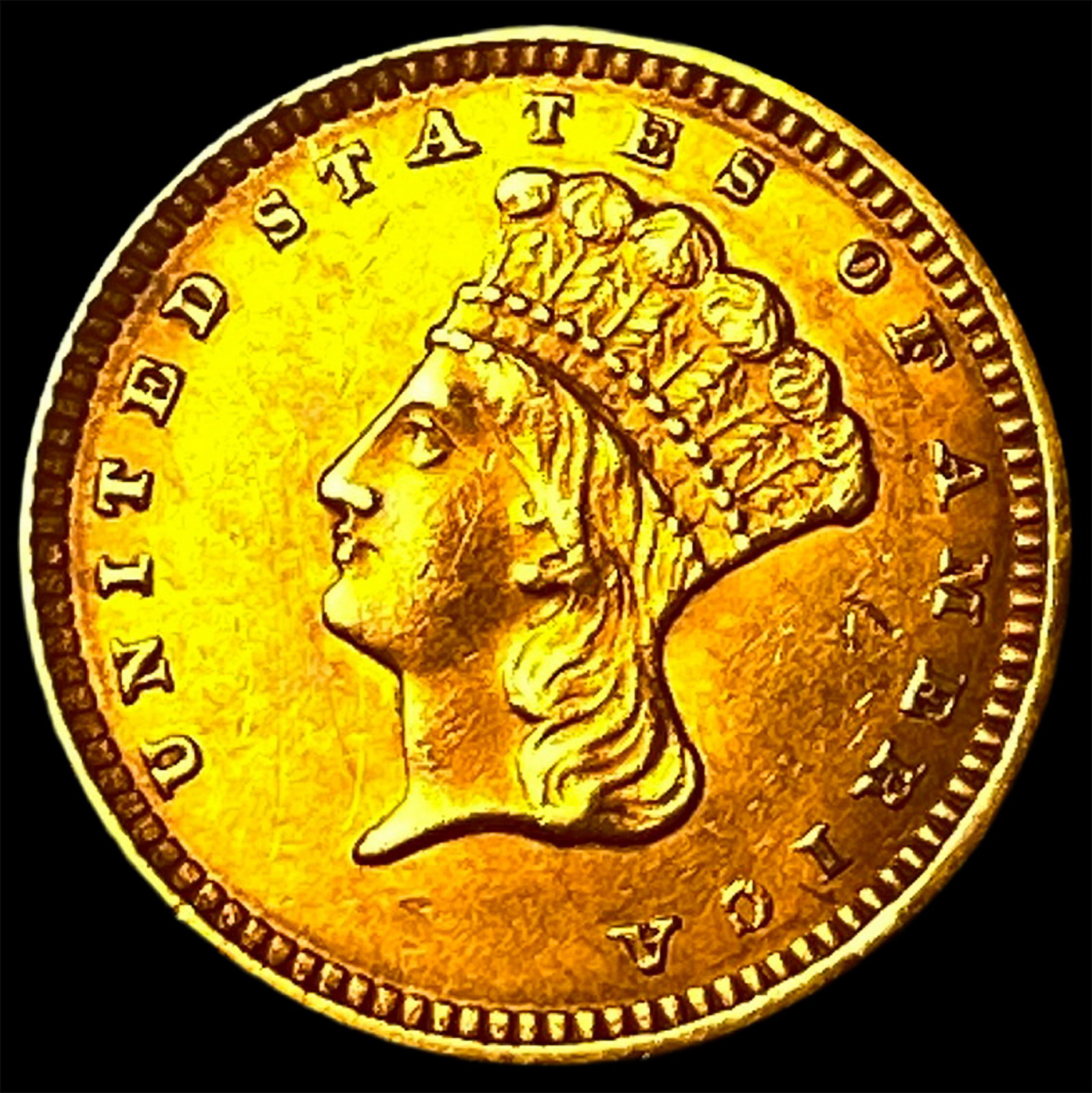 1873 Gold $1 Indian Head UNCIRCULATED: 1873 Gold $1 Indian Head UNCIRCULATED