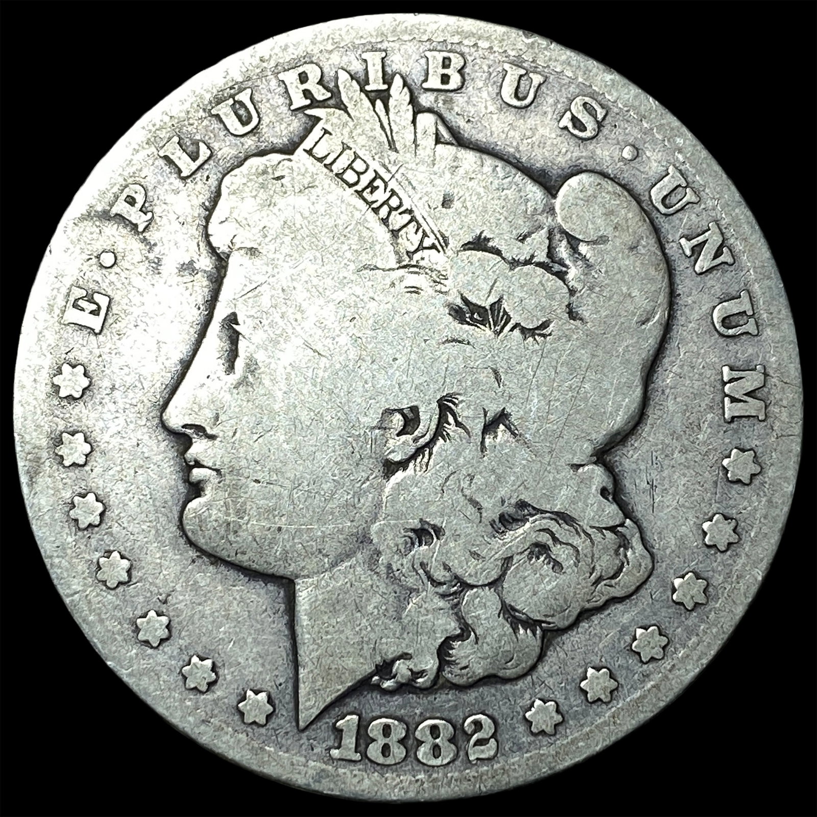 1882-CC Silver Morgan Dollar NICELY CIRCULATED: 1882-CC Silver Morgan Dollar NICELY CIRCULATED