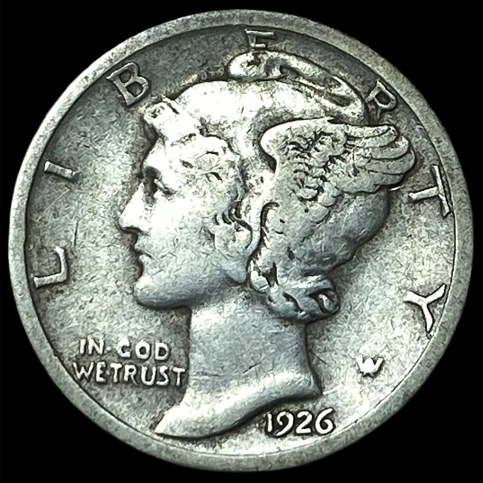 1926 Mercury Dime NEARLY UNCIRCULATED: 1926 Mercury Dime NEARLY UNCIRCULATED