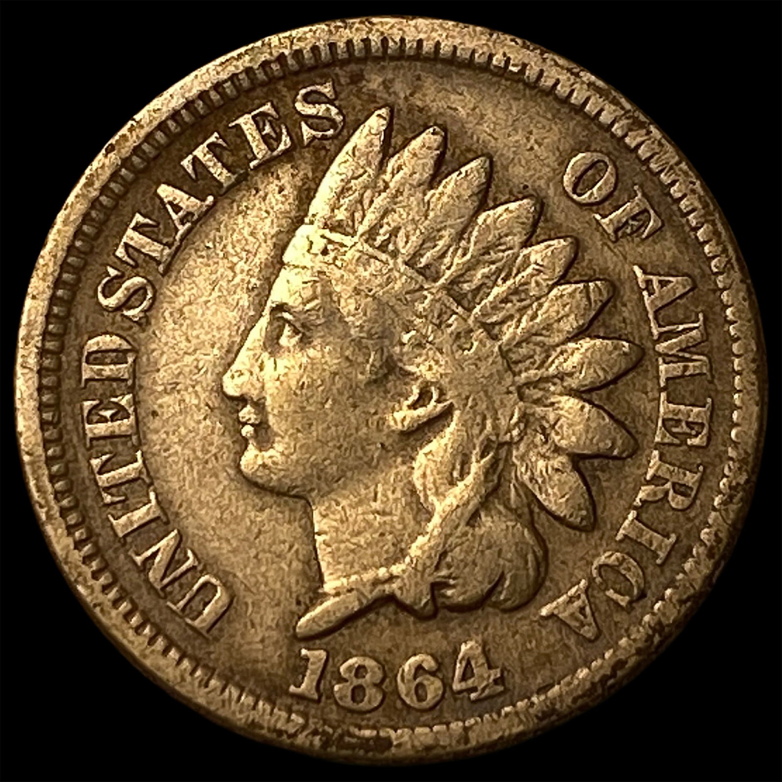 1864 Indian Head Cent NEARLY UNCIRCULATED: 1864 Indian Head Cent NEARLY UNCIRCULATED