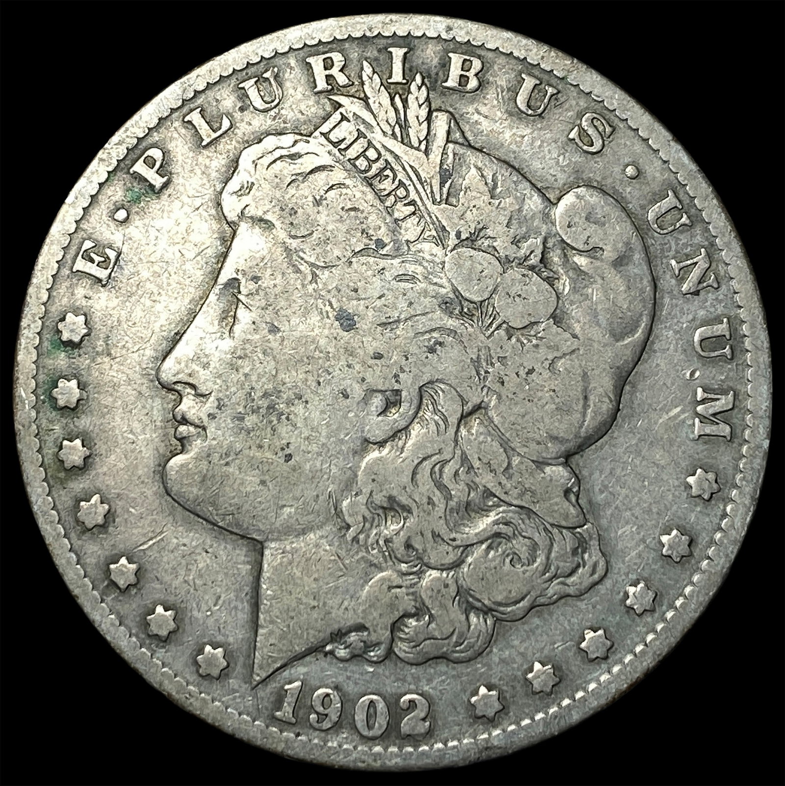 1902-S Silver Morgan Dollar LIGHTLY CIRCULATED: 1902-S Silver Morgan Dollar LIGHTLY CIRCULATED
