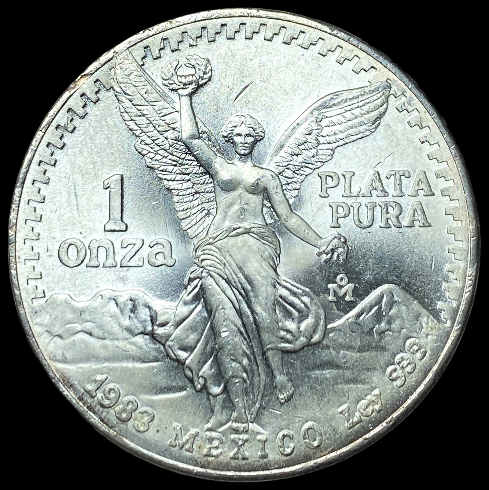 1983 Mexico Silver 1 Onza Libertad GEM BU: 1983 Mexico Silver 1 Onza Libertad GEM BU