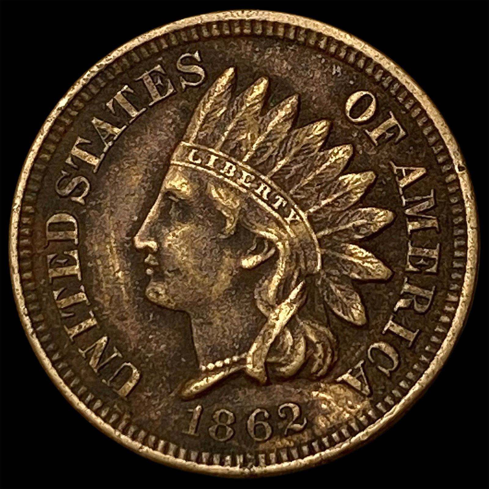 1862 Indian Head Cent CLOSELY UNCIRCULATED: 1862 Indian Head Cent CLOSELY UNCIRCULATED