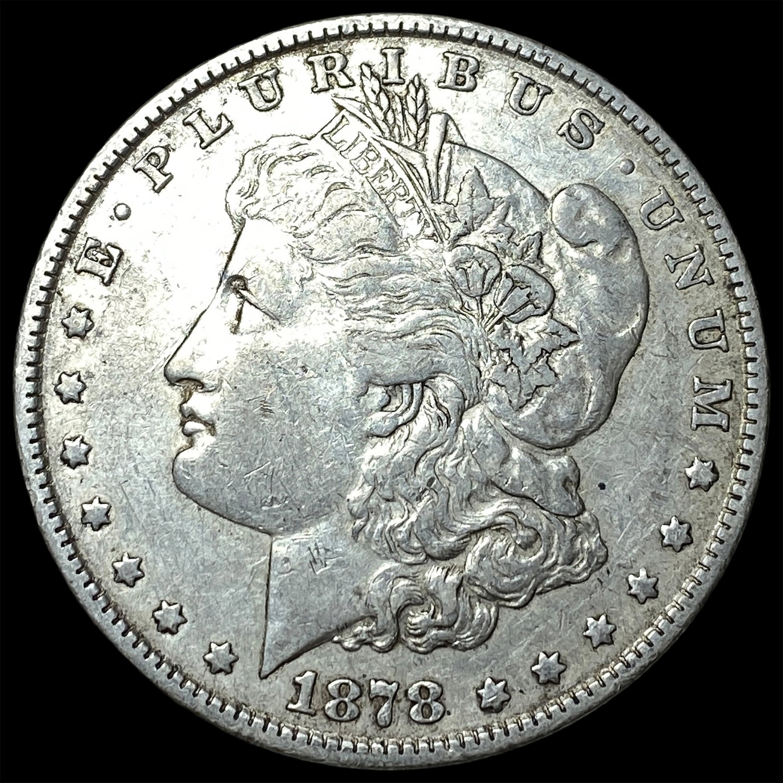 1878 Silver Morgan Dollar NEARLY UNCIRCULATED: 1878 Silver Morgan Dollar NEARLY UNCIRCULATED