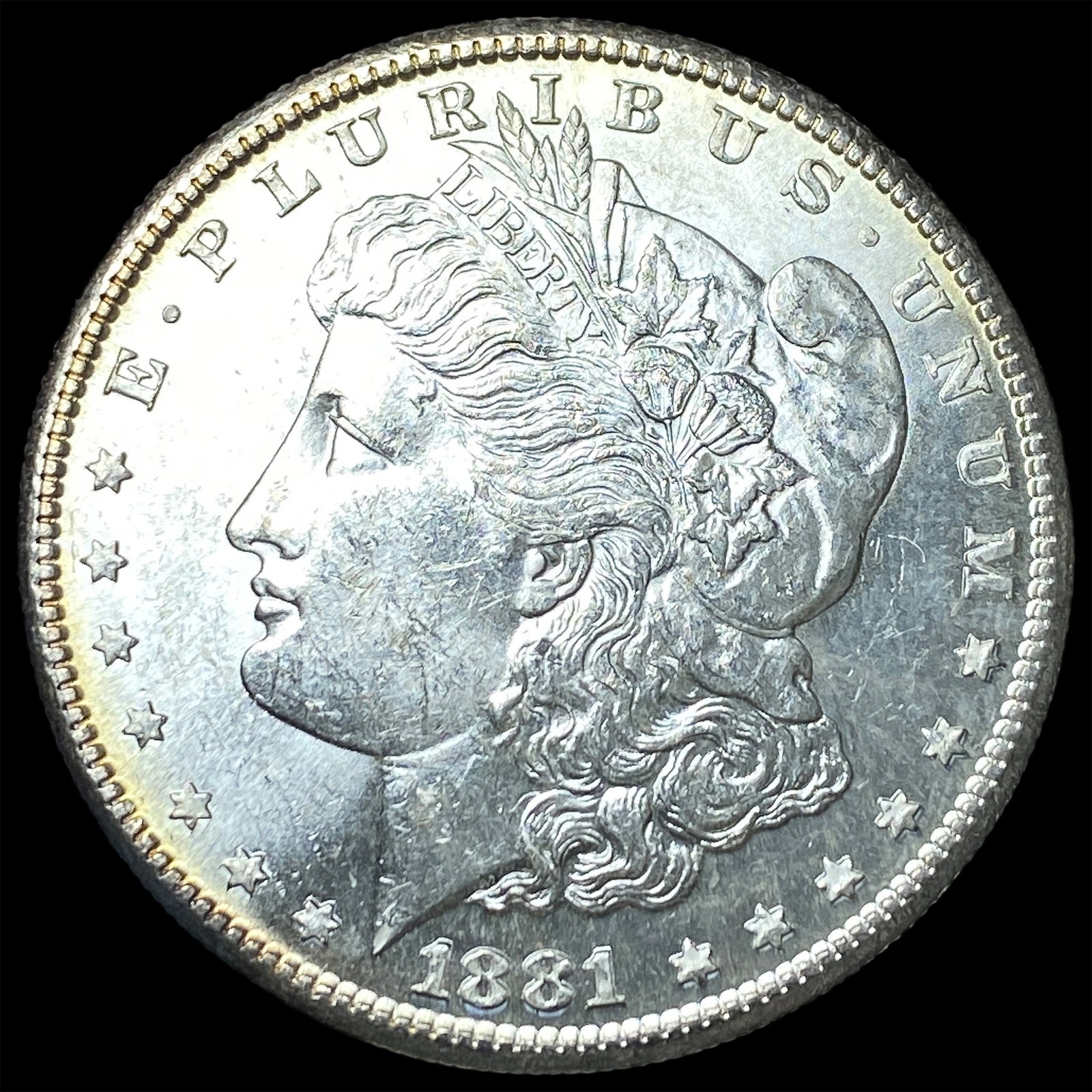 1881-S Silver Morgan Dollar GEM BU: 1881-S Silver Morgan Dollar GEM BU