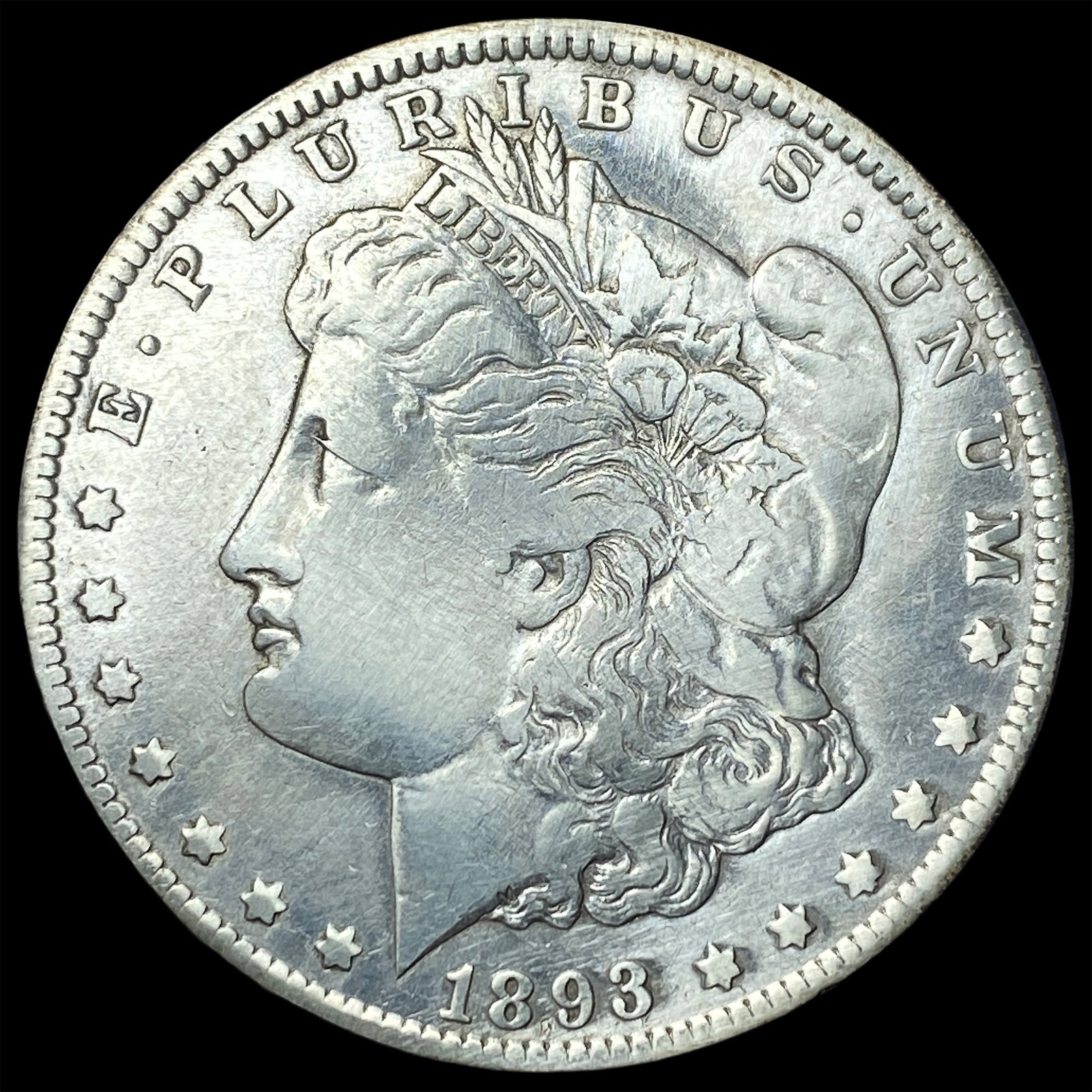 1893-O Silver Morgan Dollar LIGHTLY CIRCULATED (1 of 2)