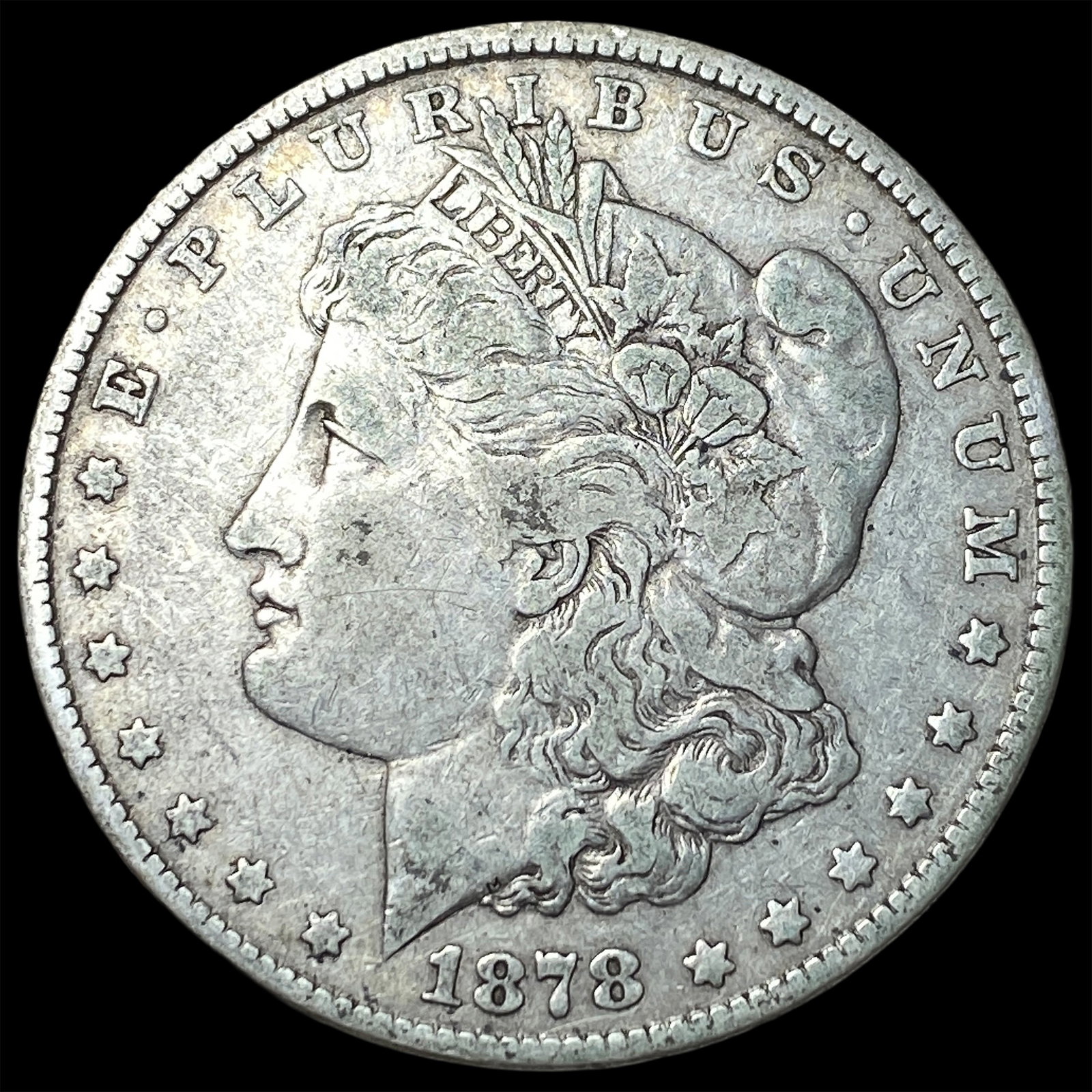 1878 Silver Morgan Dollar LIGHTLY CIRCULATED: 1878 Silver Morgan Dollar LIGHTLY CIRCULATED