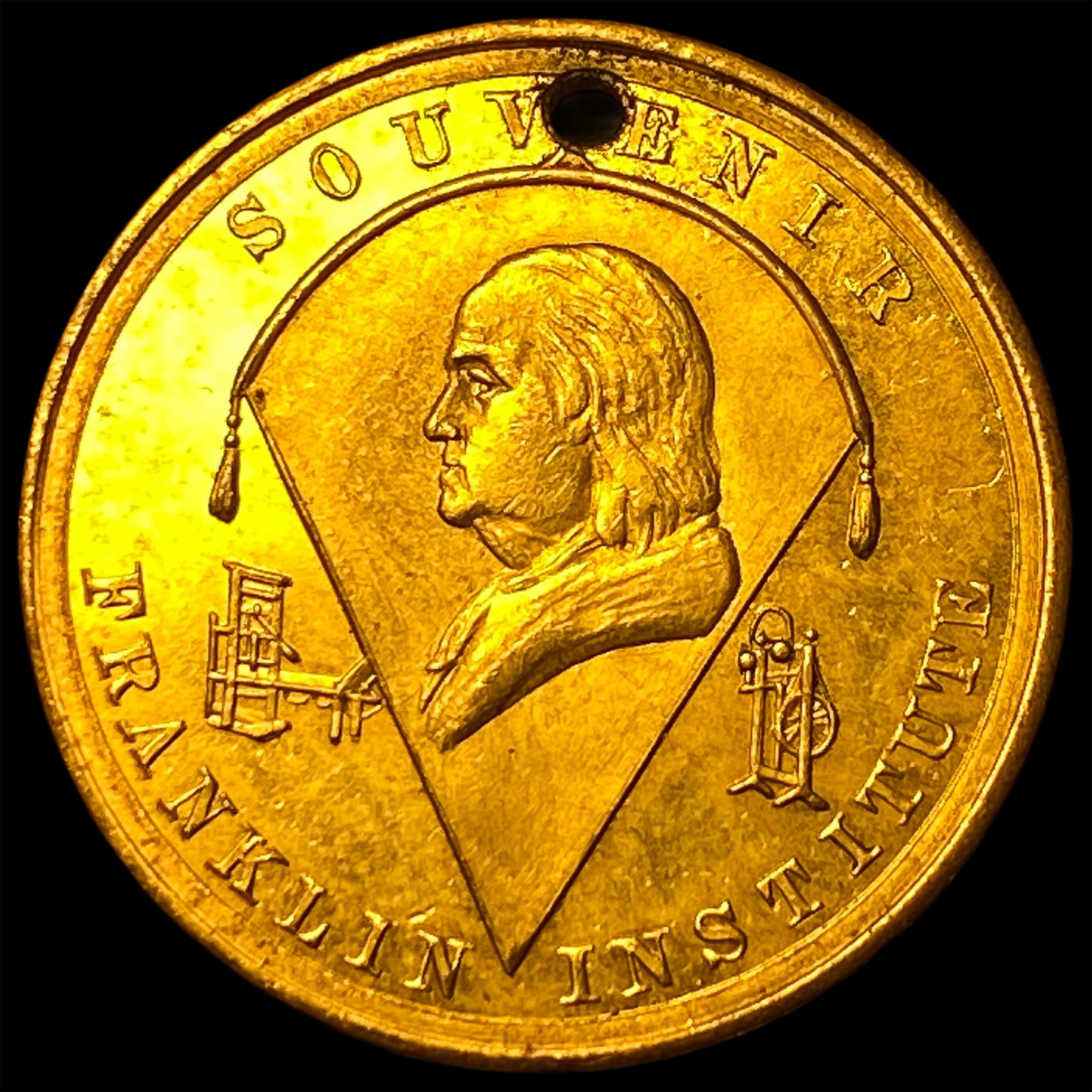 1885 Franklin Institute Souvenir Medal HIGH GRADE: 1885 Franklin Institute Souvenir Medal HIGH GRADE