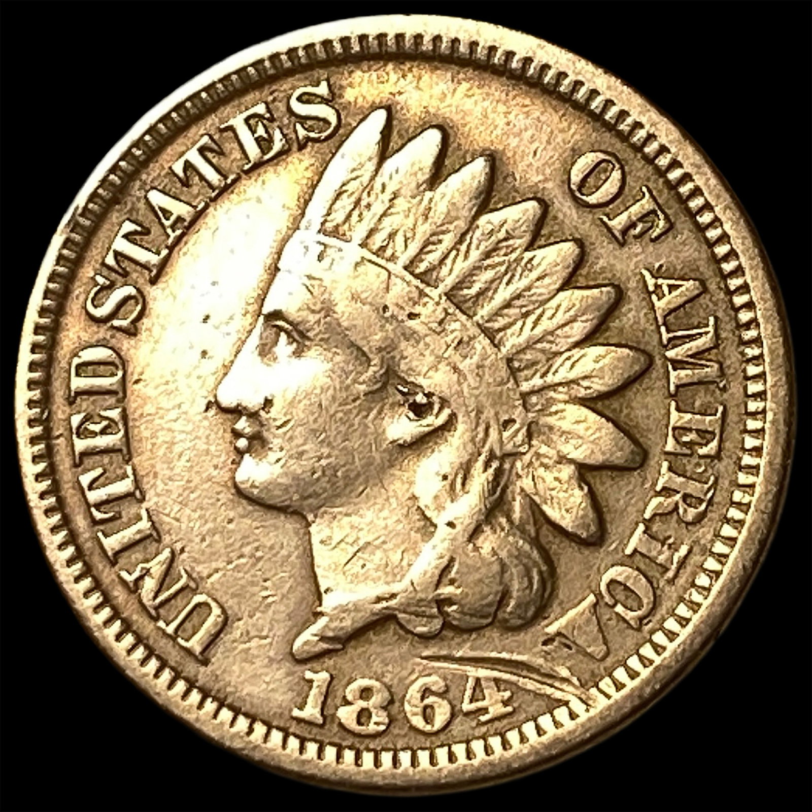 1864 Indian Head Cent NEARLY UNCIRCULATED (1 of 2)