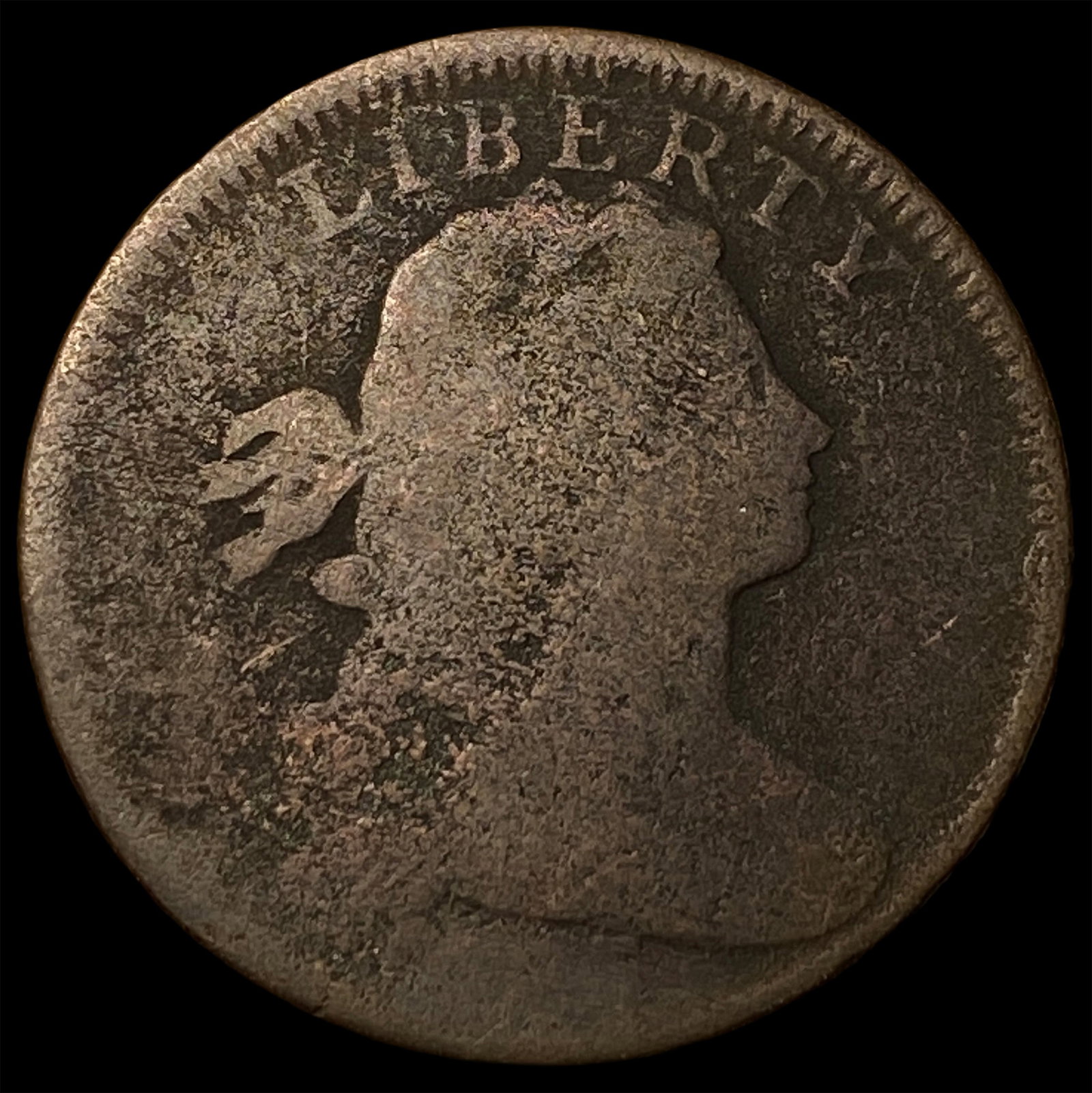1798 Draped Bust Large Cent NICELY CIRCULATED: 1798 Draped Bust Large Cent NICELY CIRCULATED