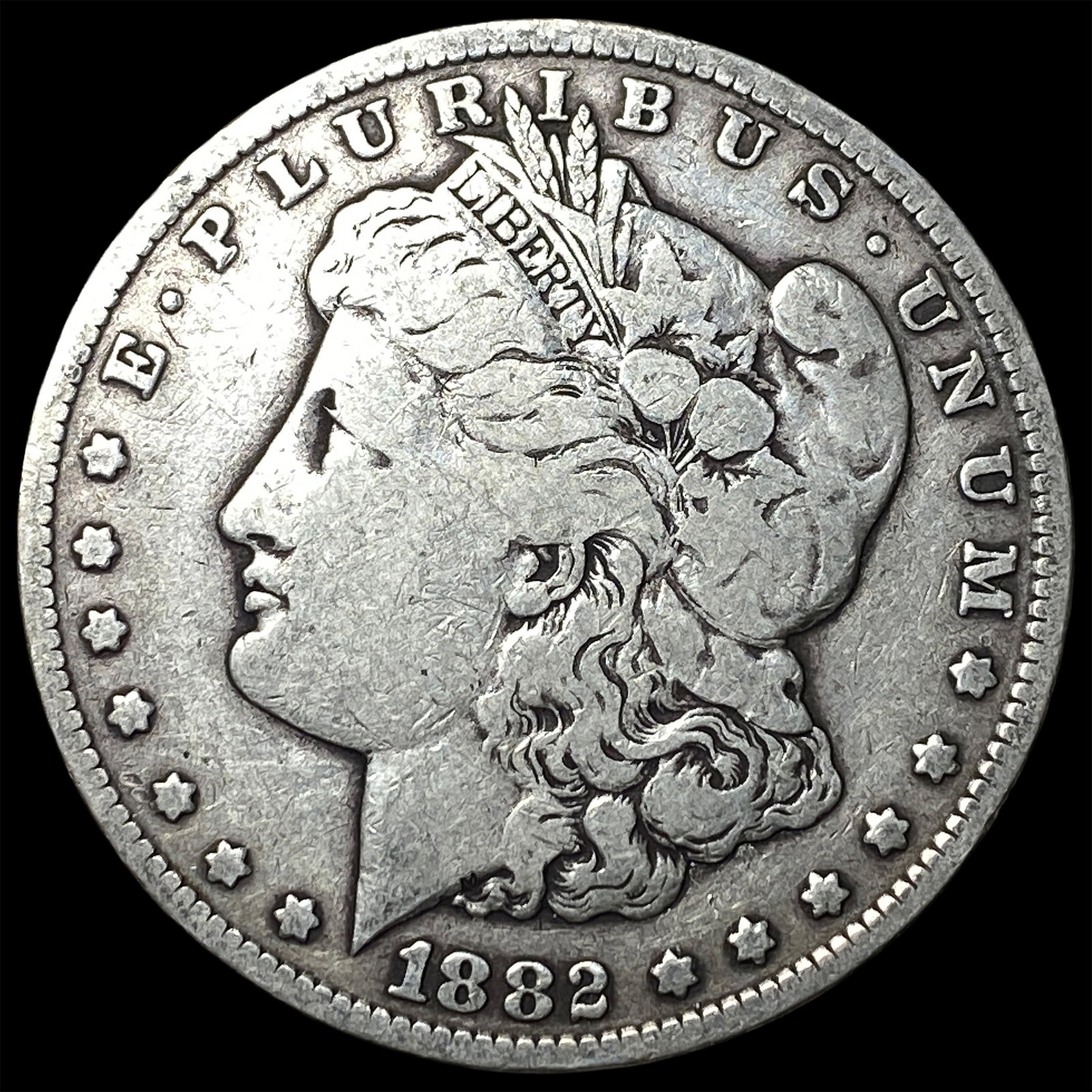 1882-CC Silver Morgan Dollar NEARLY UNCIRCULATED: 1882-CC Silver Morgan Dollar NEARLY UNCIRCULATED