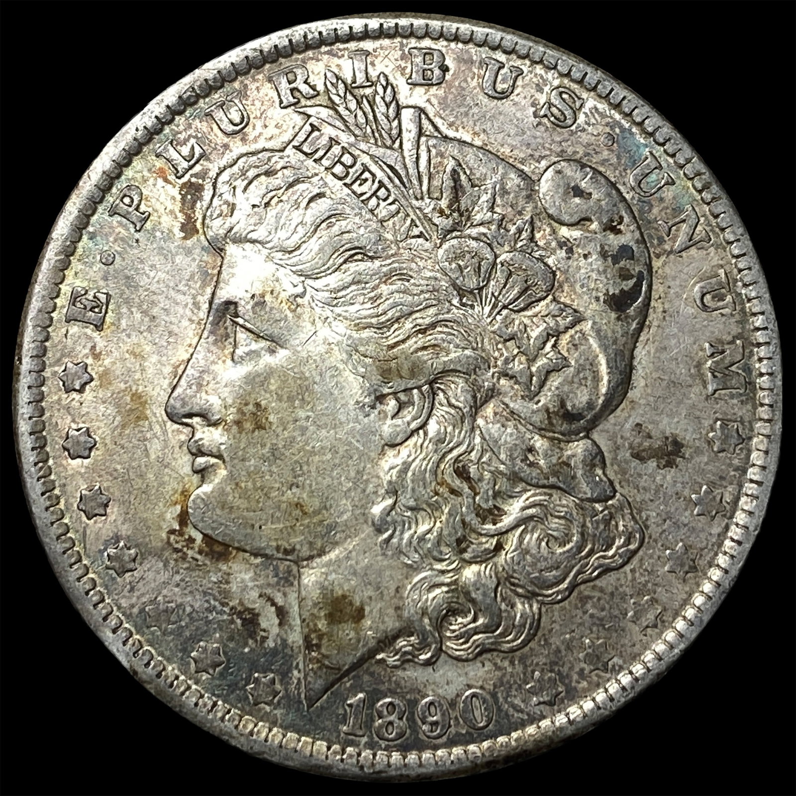 1890-S Silver Morgan Dollar CLOSELY UNCIRCULATED: 1890-S Silver Morgan Dollar CLOSELY UNCIRCULATED