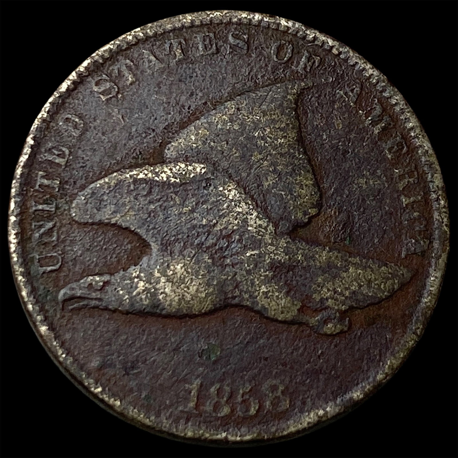 1858 Copper-Nickel Flying Eagle Cent HIGH GRADE: 1858 Copper-Nickel Flying Eagle Cent HIGH GRADE