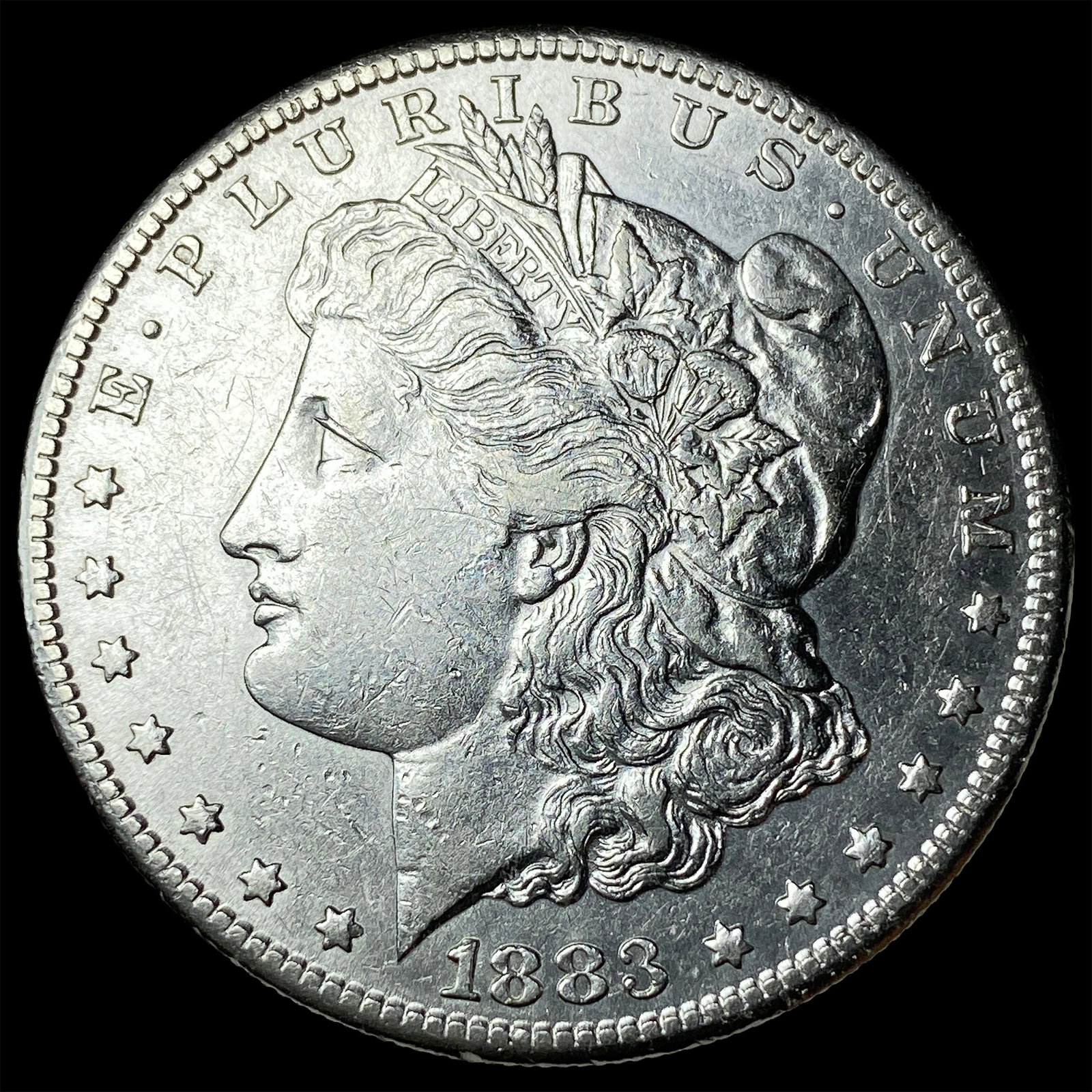 1883-S Silver Morgan Dollar CLOSELY UNCIRCULATED: 1883-S Silver Morgan Dollar CLOSELY UNCIRCULATED