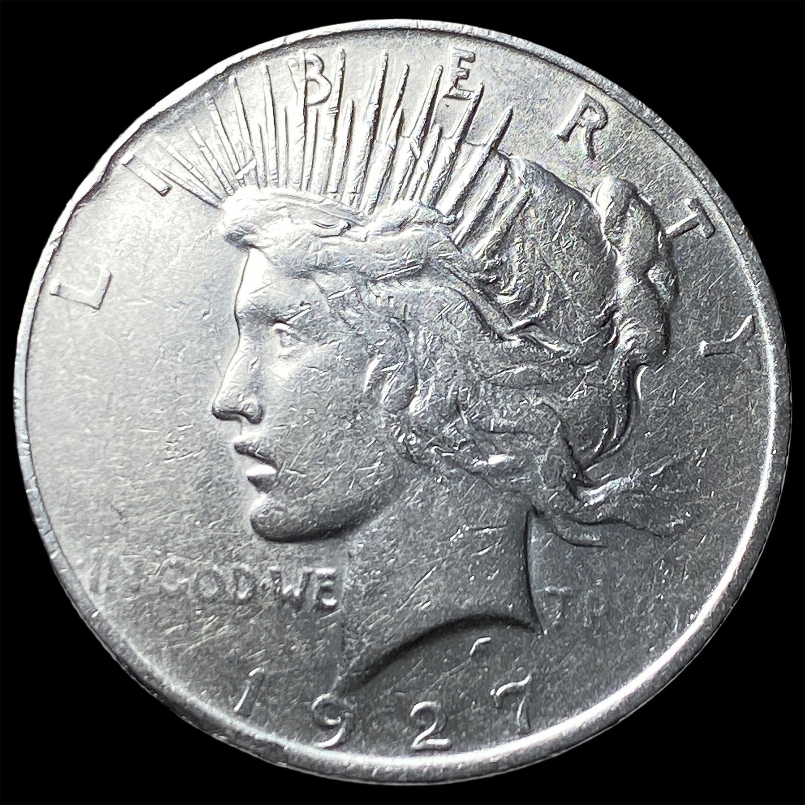 1927 Peace Silver Dollar NEARLY UNCIRCULATED: 1927 Peace Silver Dollar NEARLY UNCIRCULATED