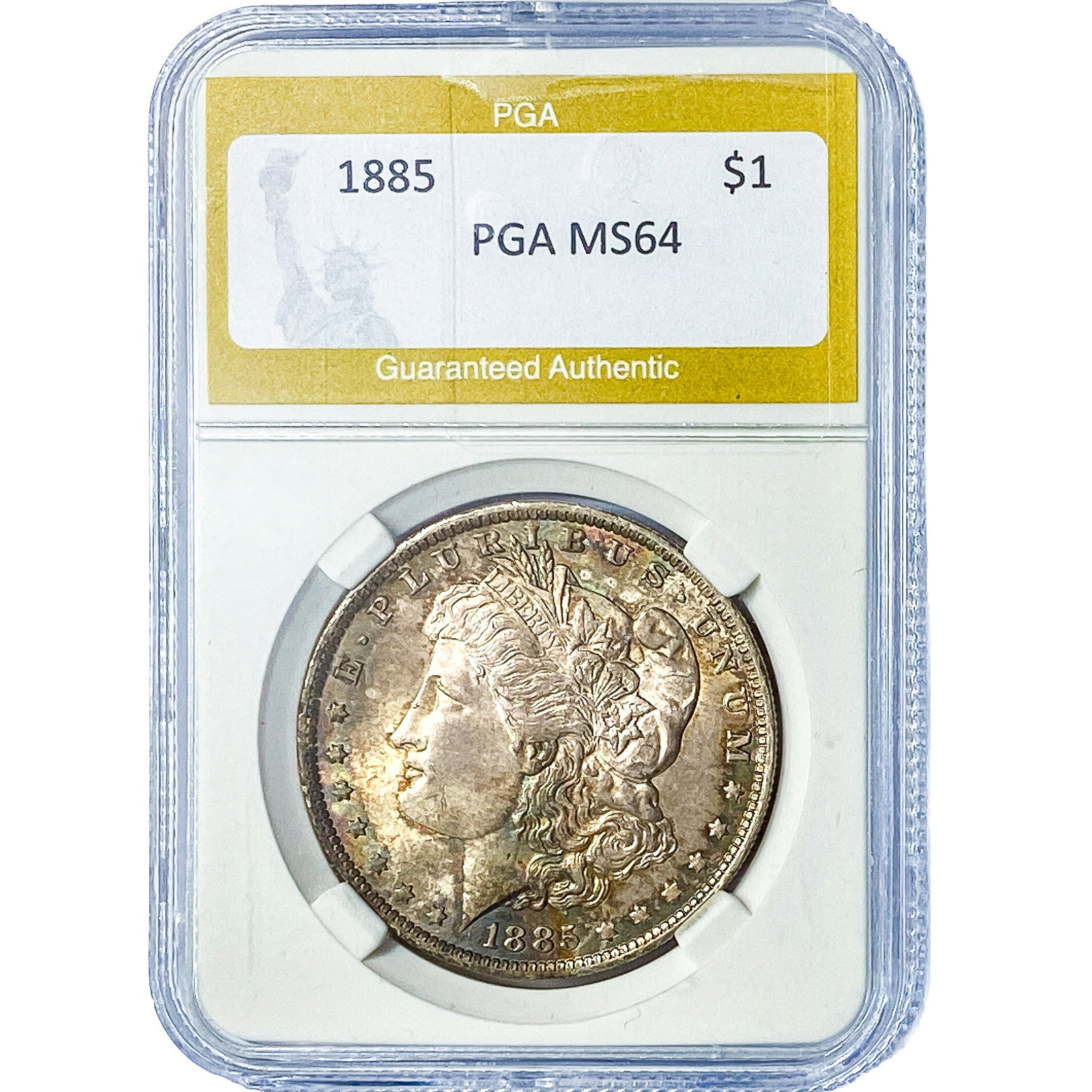 1885 Morgan Silver Dollar PGA MS64: 1885 Morgan Silver Dollar PGA MS64