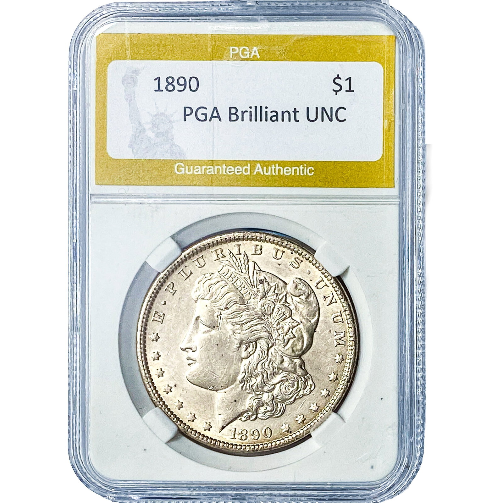 1890 Morgan Silver Dollar PGA Brilliant UNC (1 of 2)
