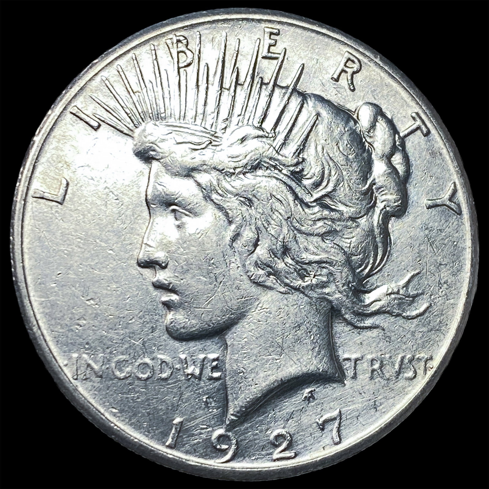 1927 Silver Peace Dollar CLOSELY UNCIRCULATED: 1927 Silver Peace Dollar CLOSELY UNCIRCULATED