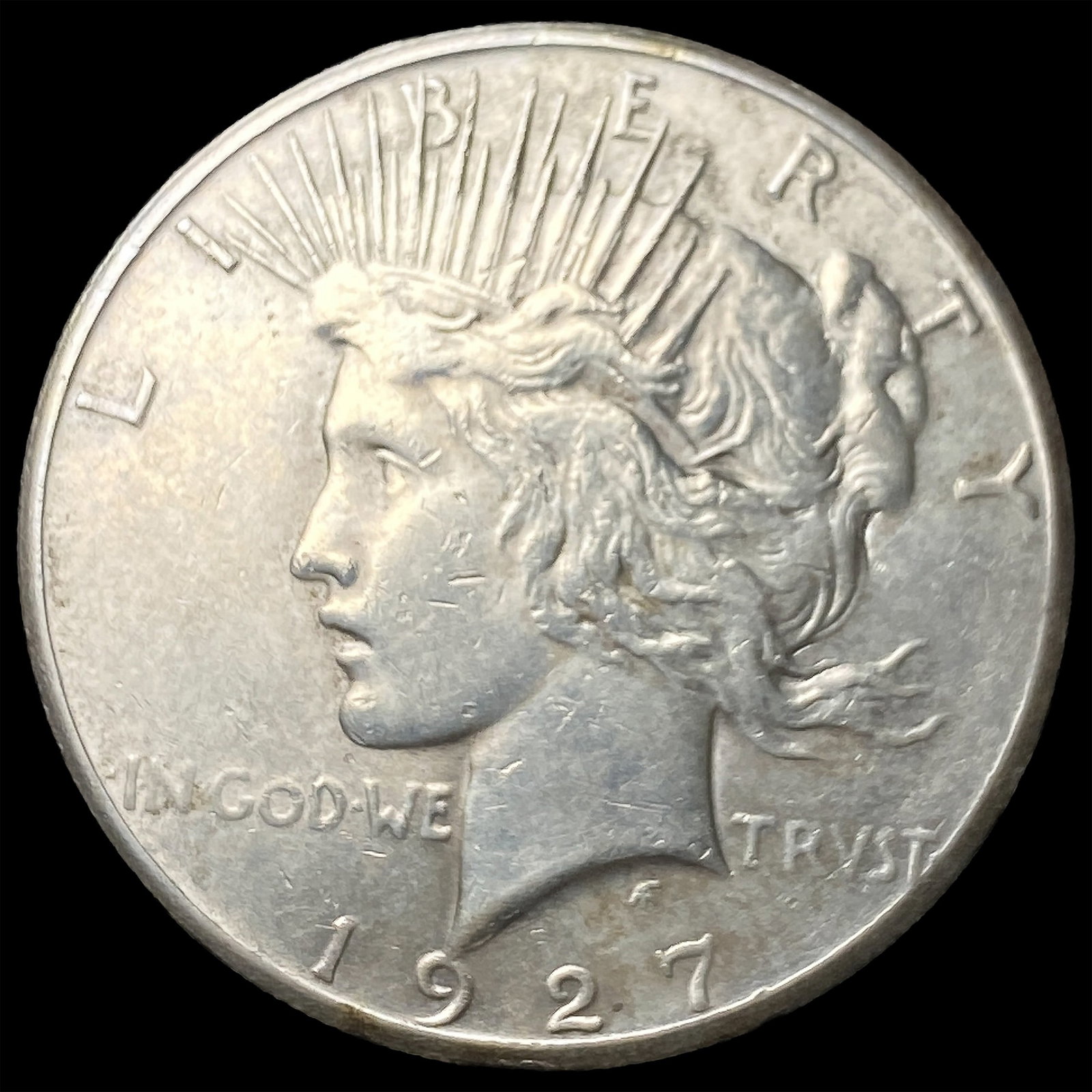 1927 Silver Peace Dollar CLOSELY UNCIRCULATED: 1927 Silver Peace Dollar CLOSELY UNCIRCULATED