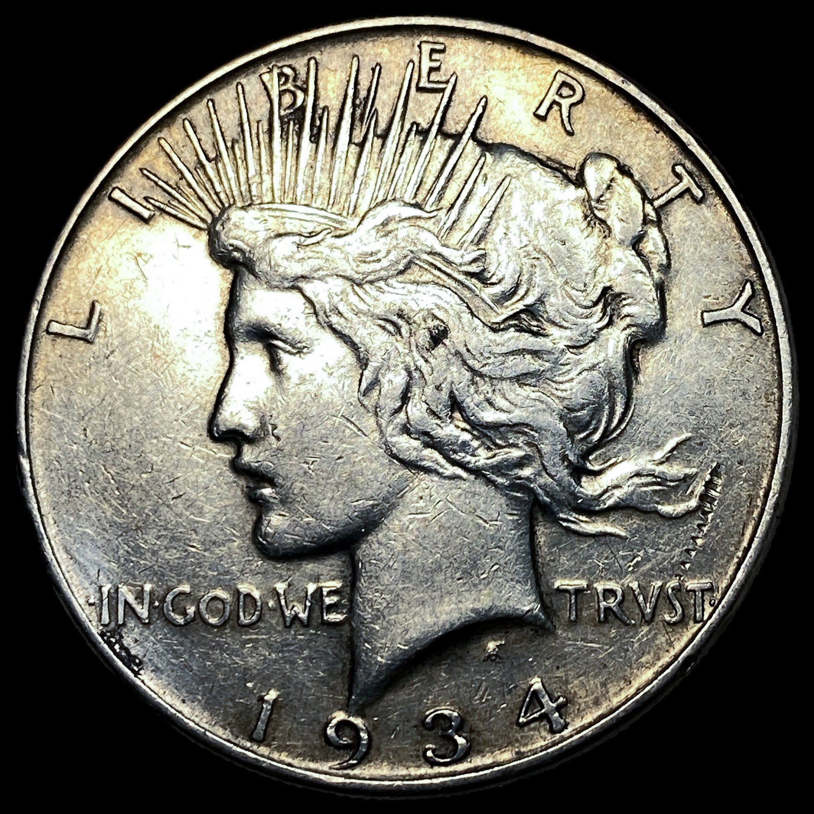 1934 Silver Peace Dollar NEARLY UNCIRCULATED: 1934 Silver Peace Dollar NEARLY UNCIRCULATED