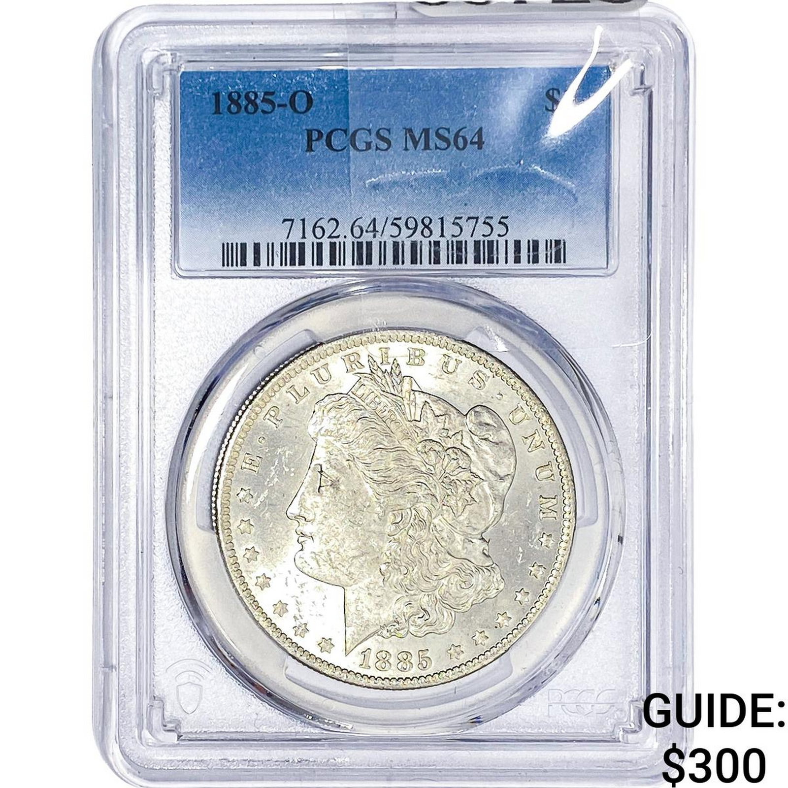 1885-O Morgan Silver Dollar PCGS MS64: 1885-O Morgan Silver Dollar PCGS MS64