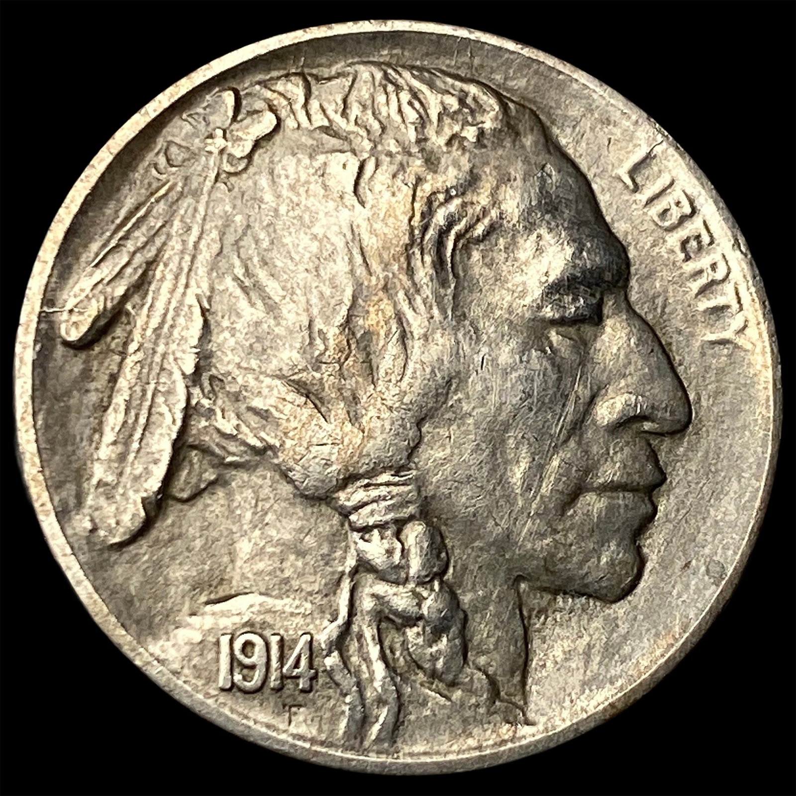 1914-S Buffalo Nickel CLOSELY UNCIRCULATED: 1914-S Buffalo Nickel CLOSELY UNCIRCULATED