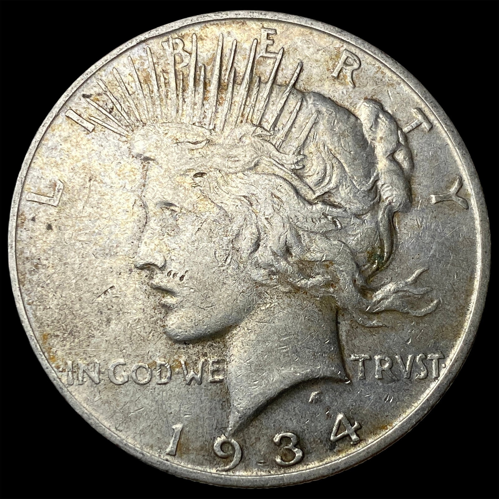 1934-D Silver Peace Dollar ABOUT UNCIRCULATED: 1934-D Silver Peace Dollar ABOUT UNCIRCULATED