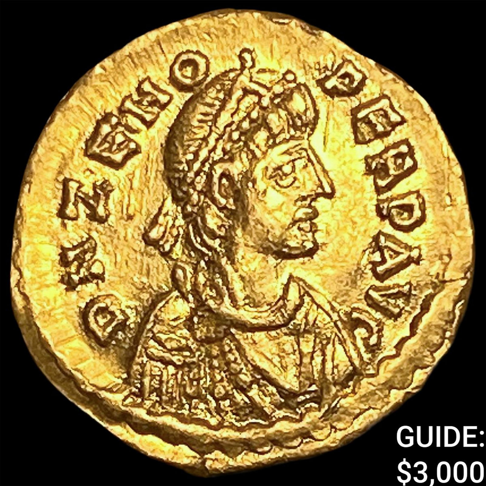 Roman Zeno 474-491 AD Gold Tremissis: Roman Zeno 474-491 AD Gold Tremissis