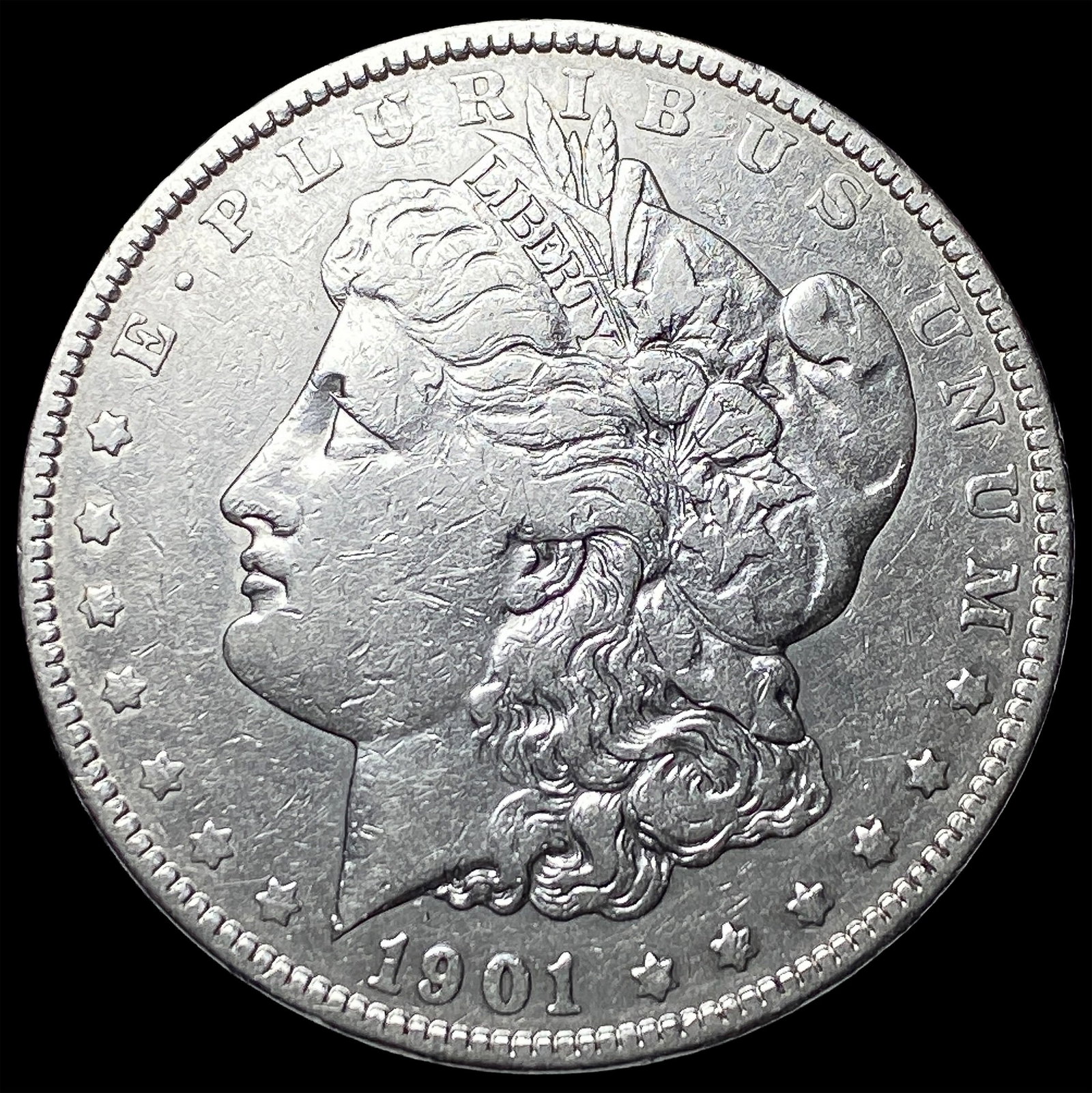 1901 Silver Morgan Dollar NEARLY UNCIRCULATED: 1901 Silver Morgan Dollar NEARLY UNCIRCULATED